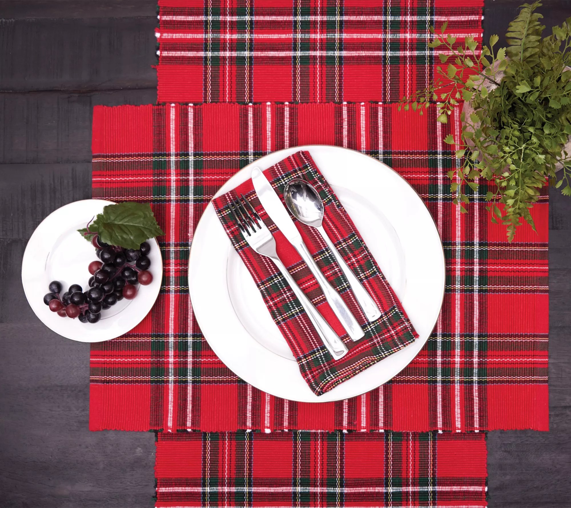 Arlington Plaid Set of 4 Placemats by Valerie