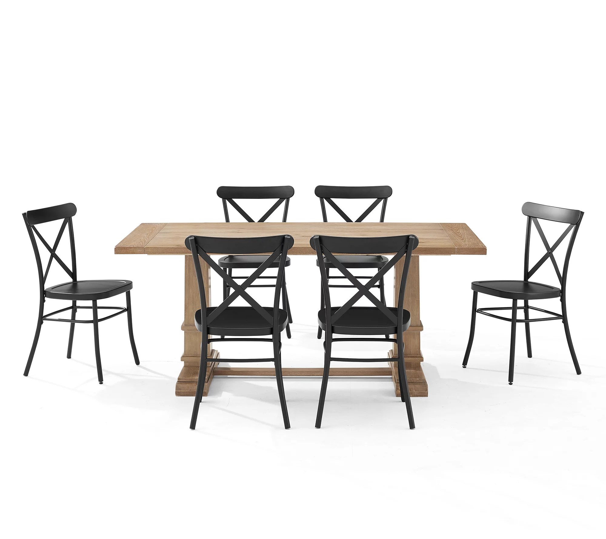Crosley Joanna 7Pc Dining Set with Camille Chairs