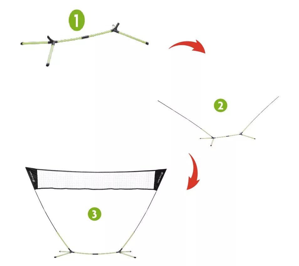 EJet Sport Portable Badminton Net with Carry Bag