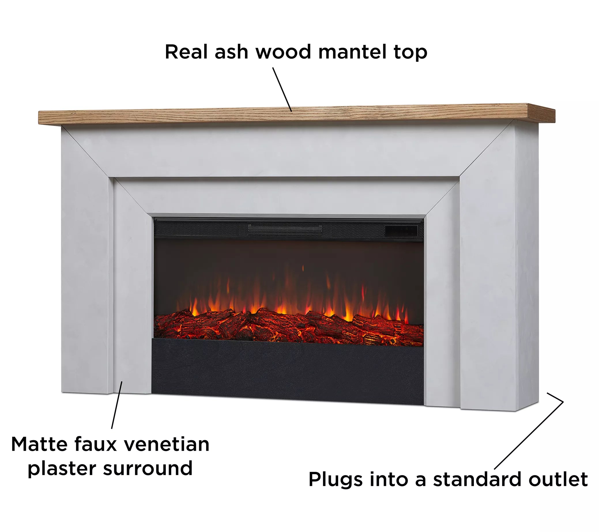 Real Flame Malie 68" Landscape Electric Fireplace - QVC.com