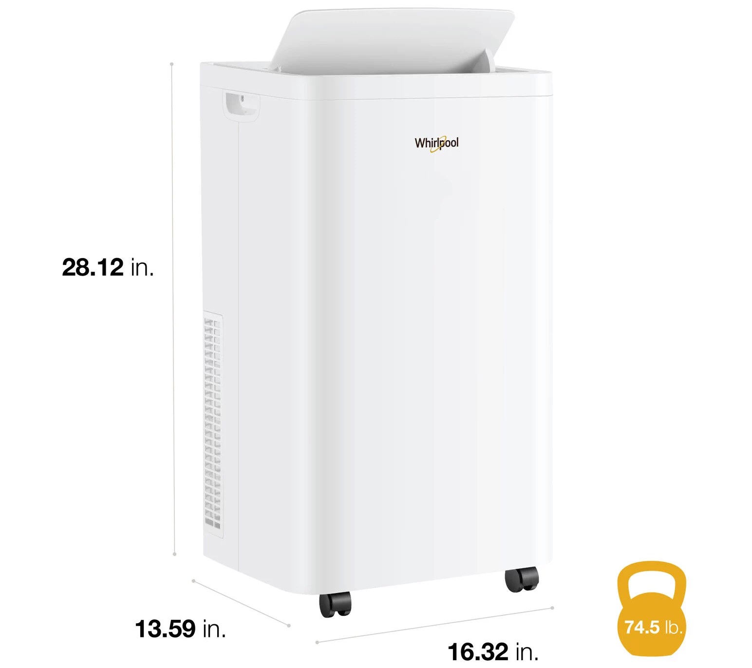 Whirlpool 14,000 BTU ASHRAE Portable Air Conditioner - QVC.com