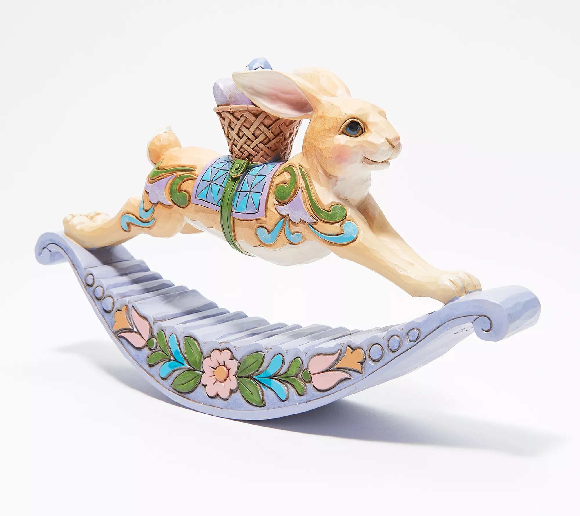 Jim Shore Heartwood Creek Easter Bunny Rocker Figurine