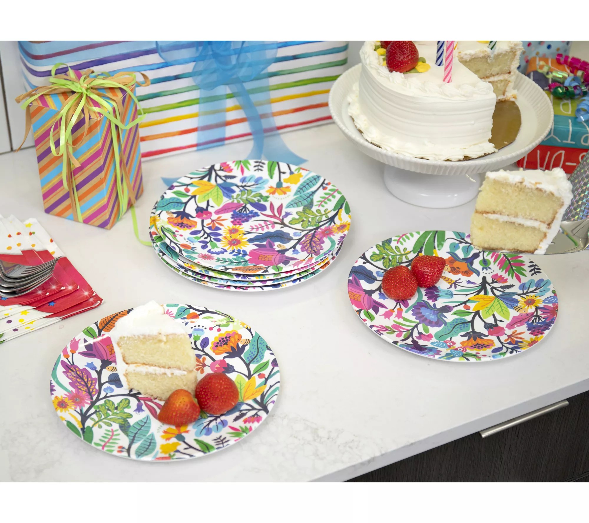 Designing Dining Set of 6 Melamine Dessert Plates