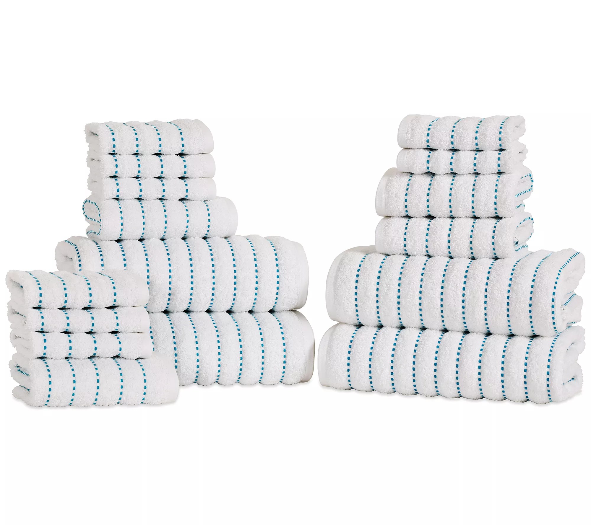 Superior Wave Organic Cotton QuickDrying 16Piece Towel Set