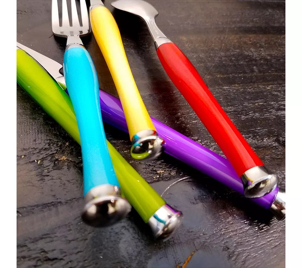 Gibson Home Santoro 20Pc Stainless Steel Flatware Set w/ Rack