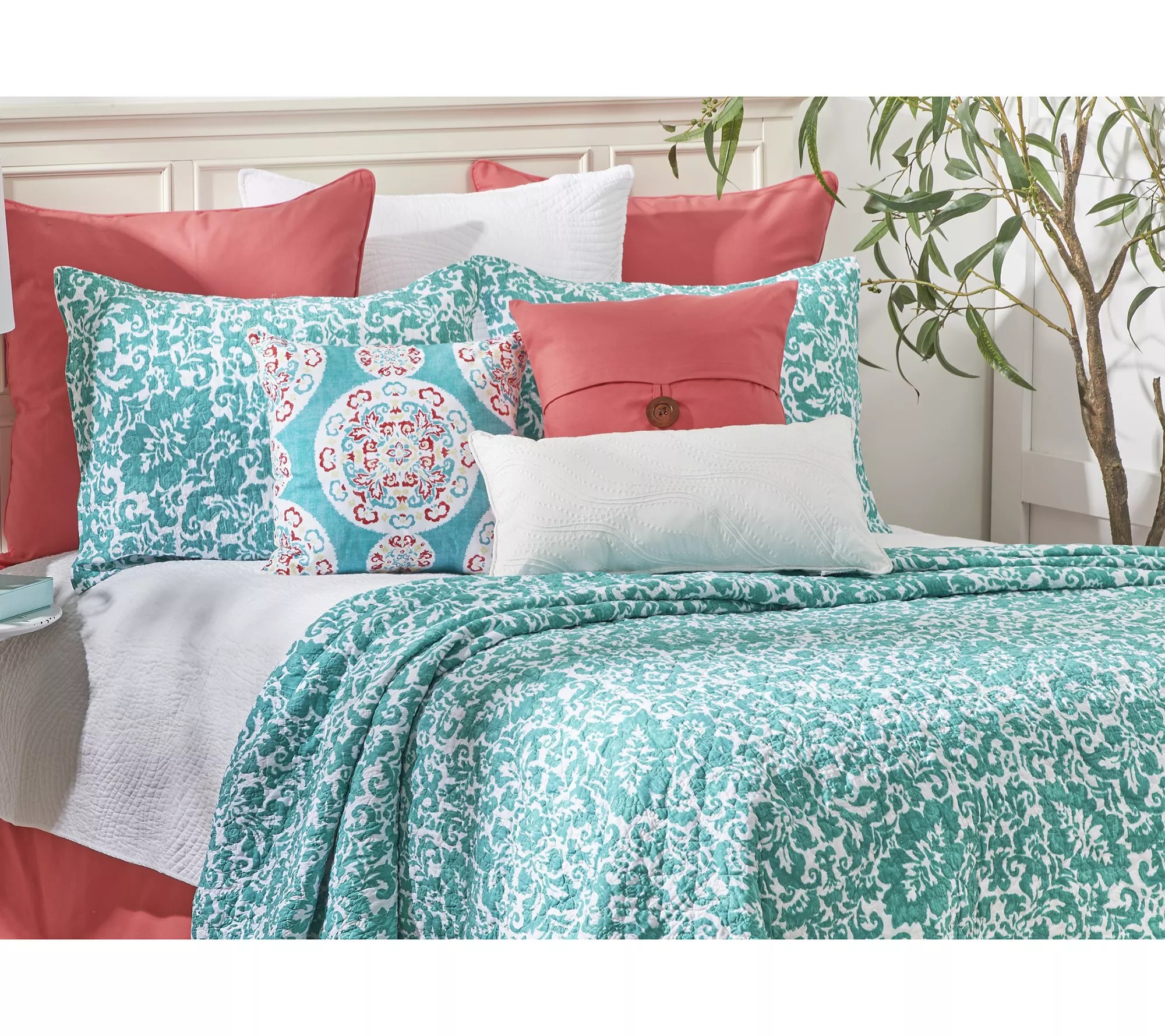 C&F Home Madison Aqua Twin Quilt Set