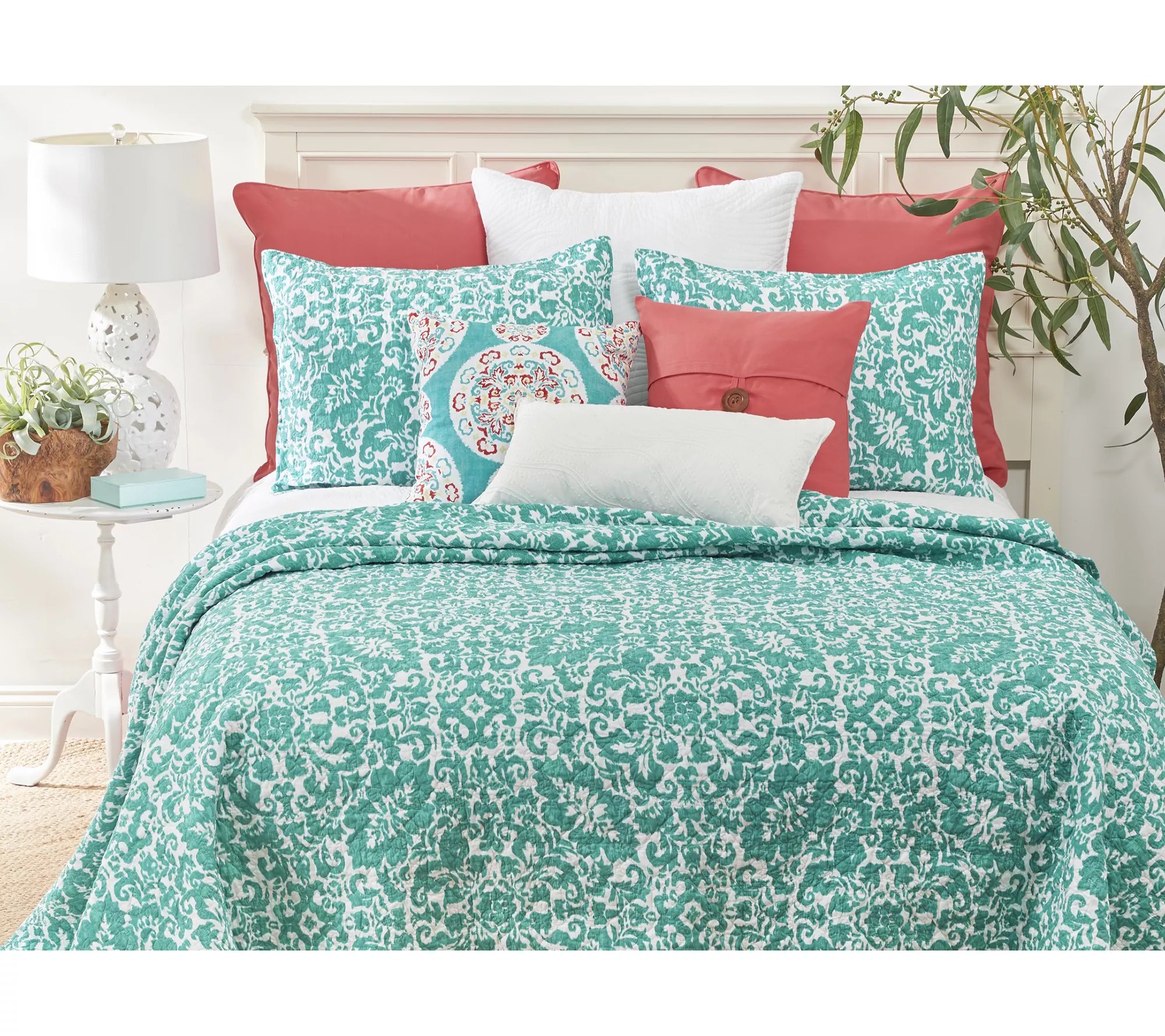 C&F Home Madison Aqua Twin Quilt Set