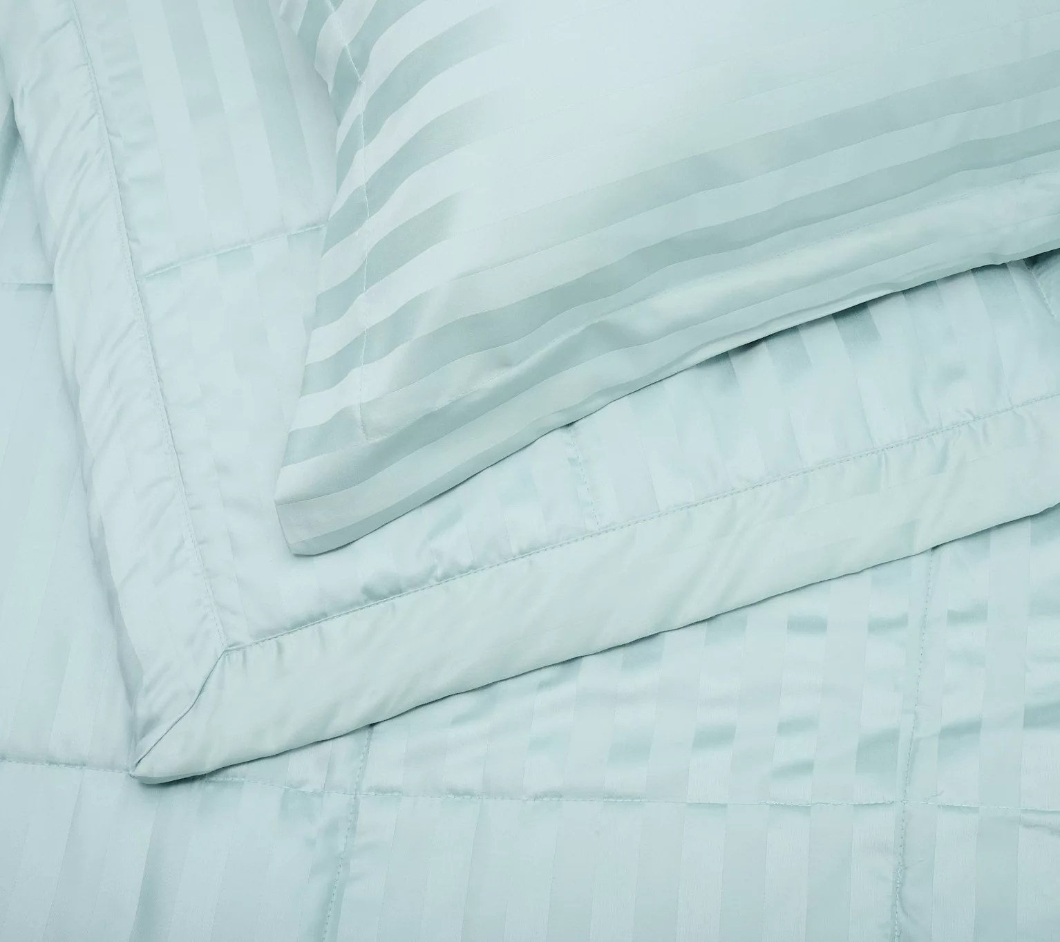 "As Is" Northern Nights Damask Stripe Down Blanket Queen