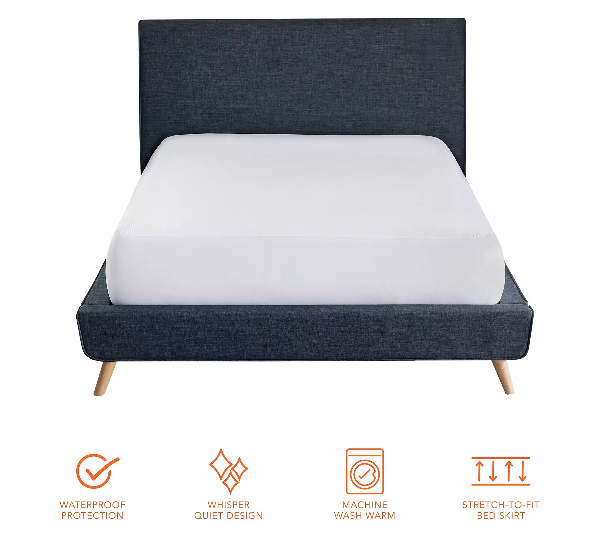 Bodipedic Essentials Waterproof Mattress Protector, Full