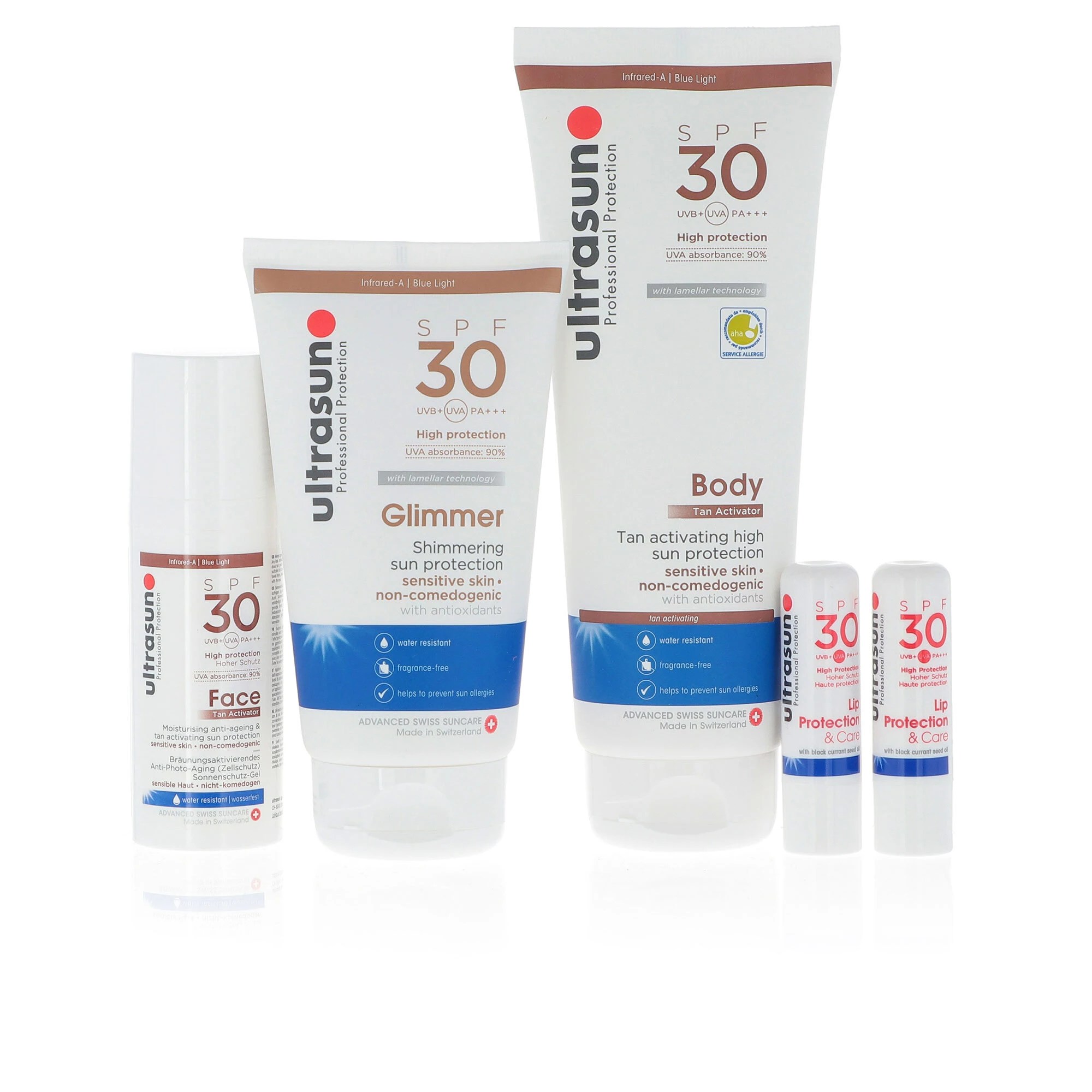 Ultrasun Kit 5 solari viso e corpo SPF a scelta QVC Italia