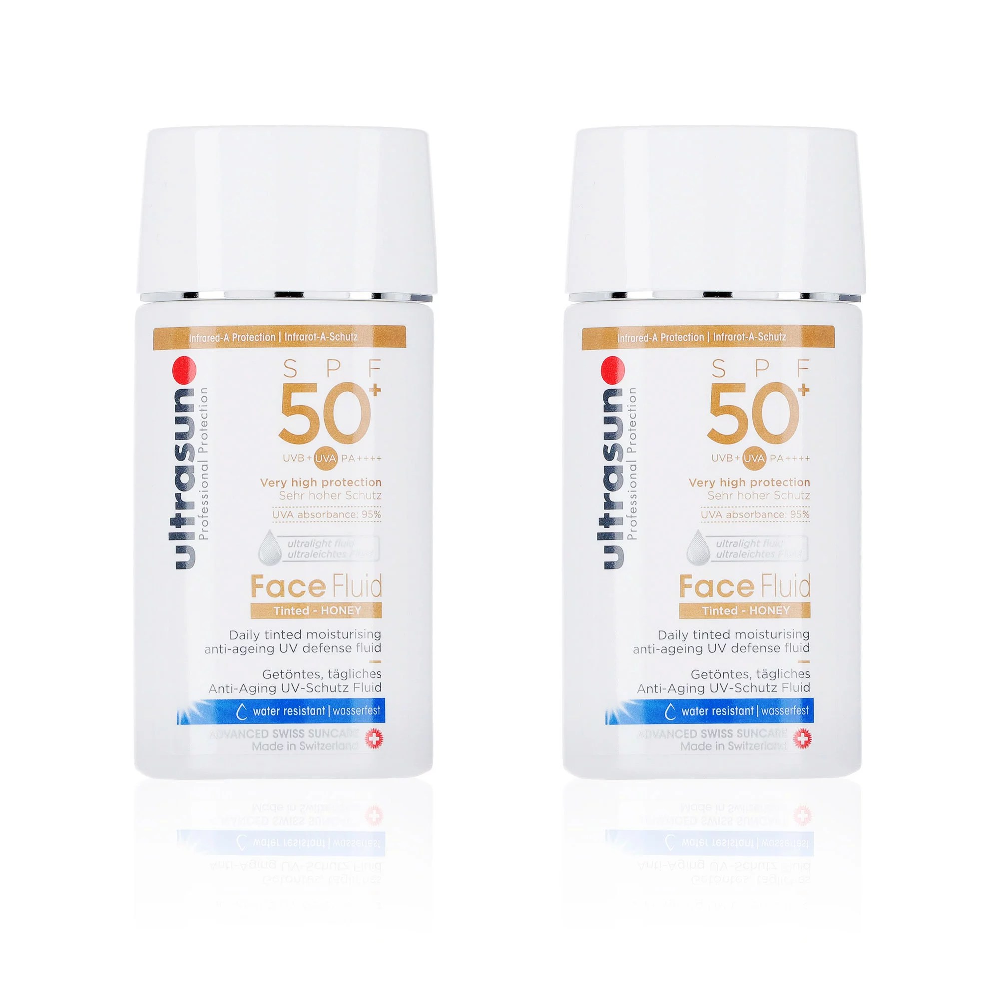 Ultrasun Face Fluid Tinted SPF50+ Protezione solare colorata QVC Italia