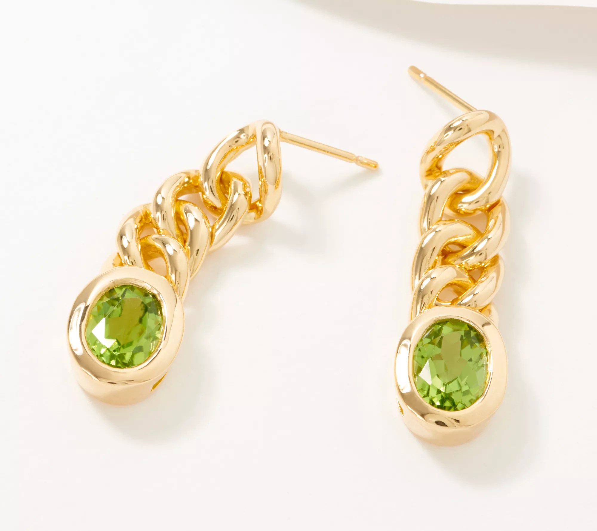 Choice of Gemstone 14K Gold Plated Earrings, 1.802.40 cttw