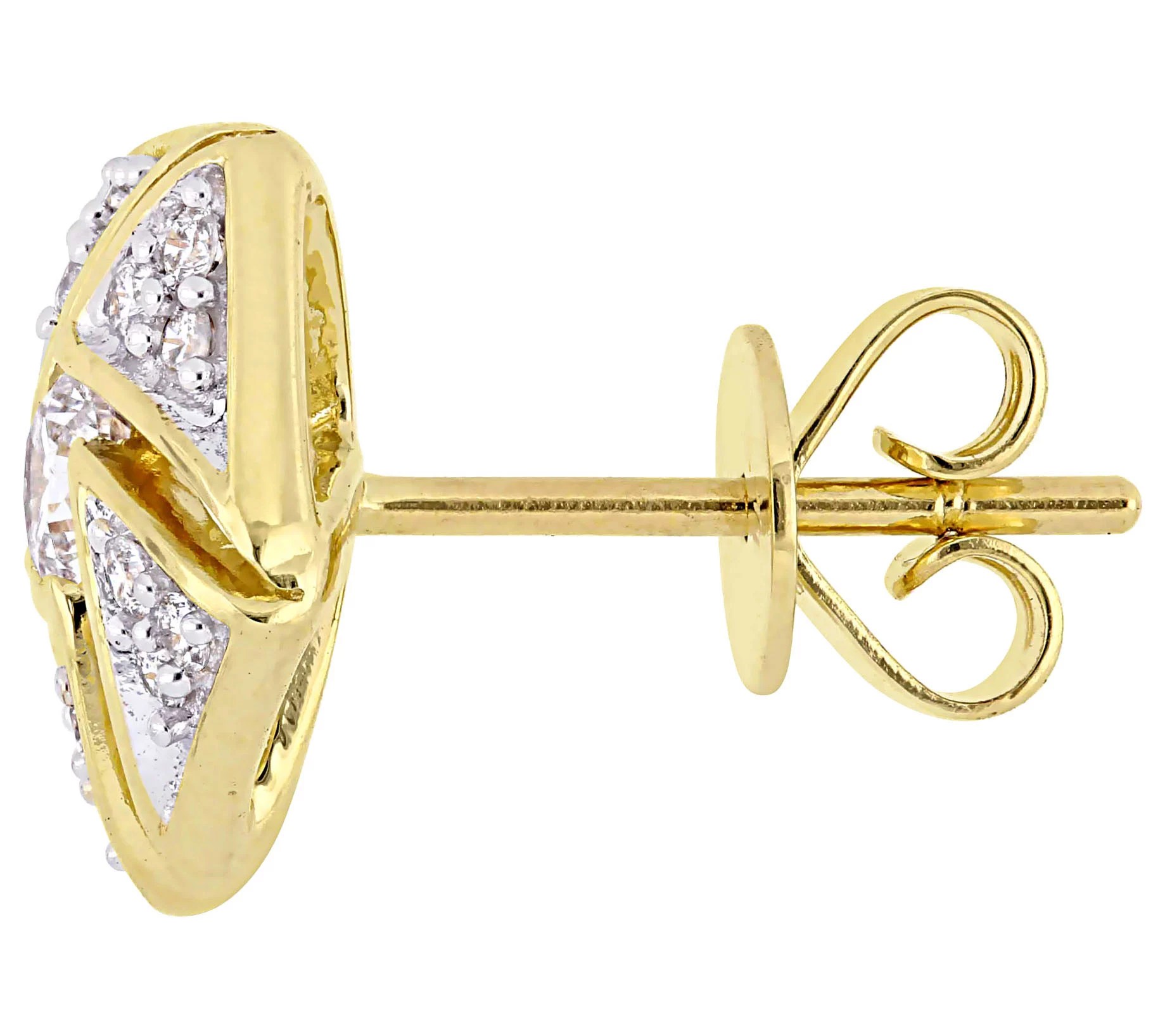 Affinity 14K 1/2 cttw Diamond Cluster Stud Earrings