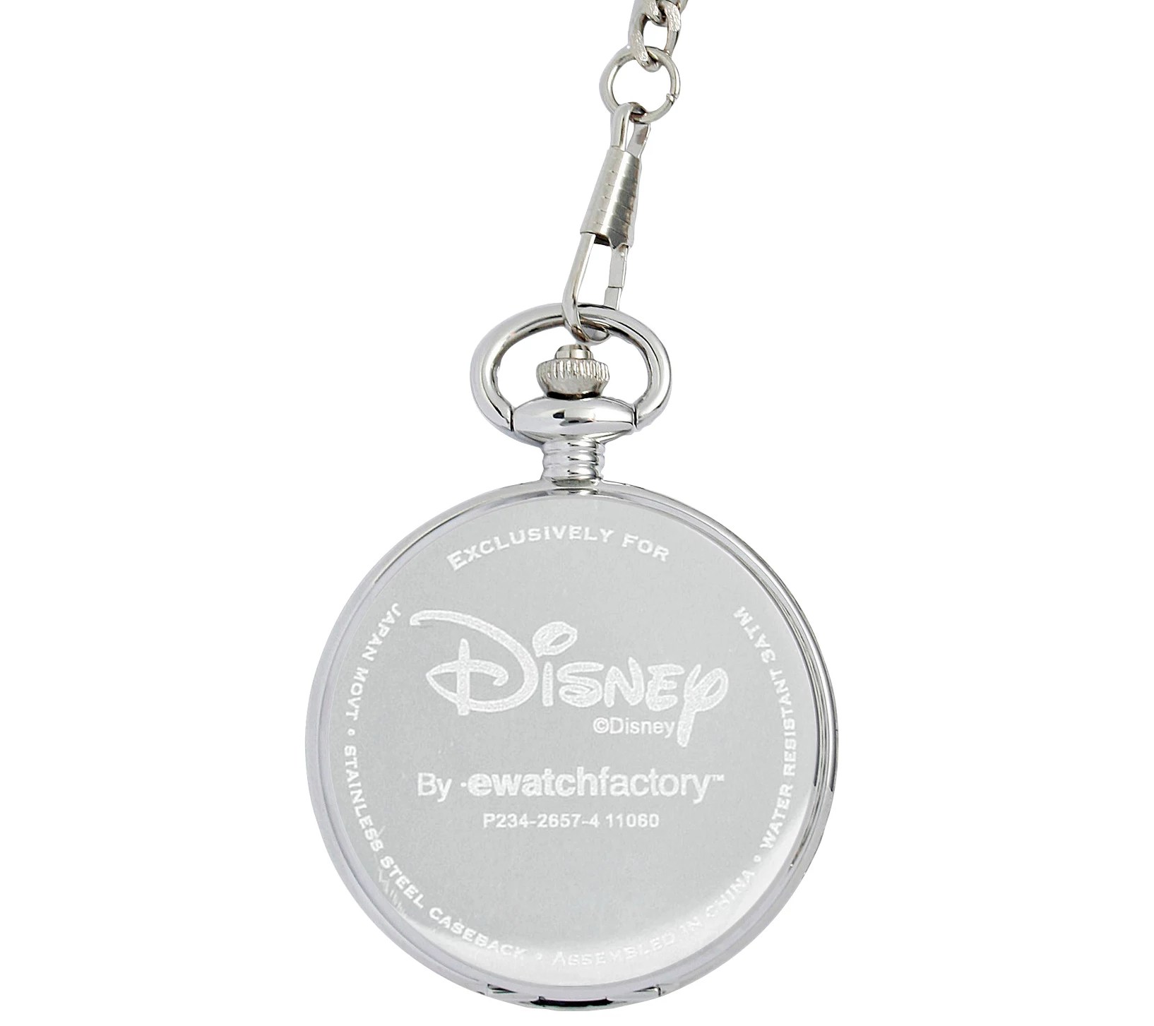 Disney Mickey Mouse Stainless Steel Pocket Watch