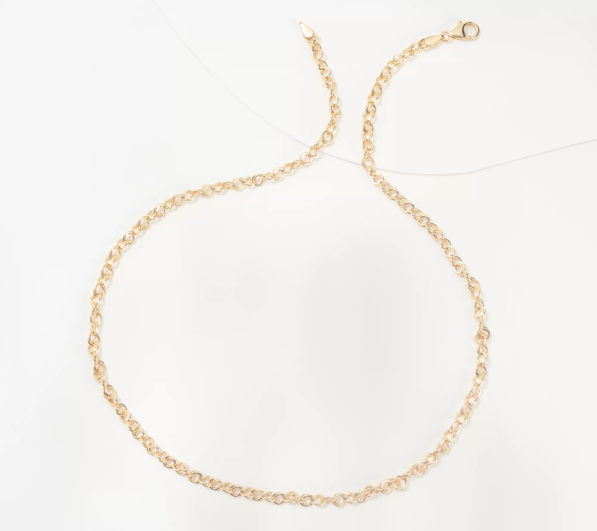 "As Is" Italian Gold 18" Link Necklace, 14K Gold, 3.8g