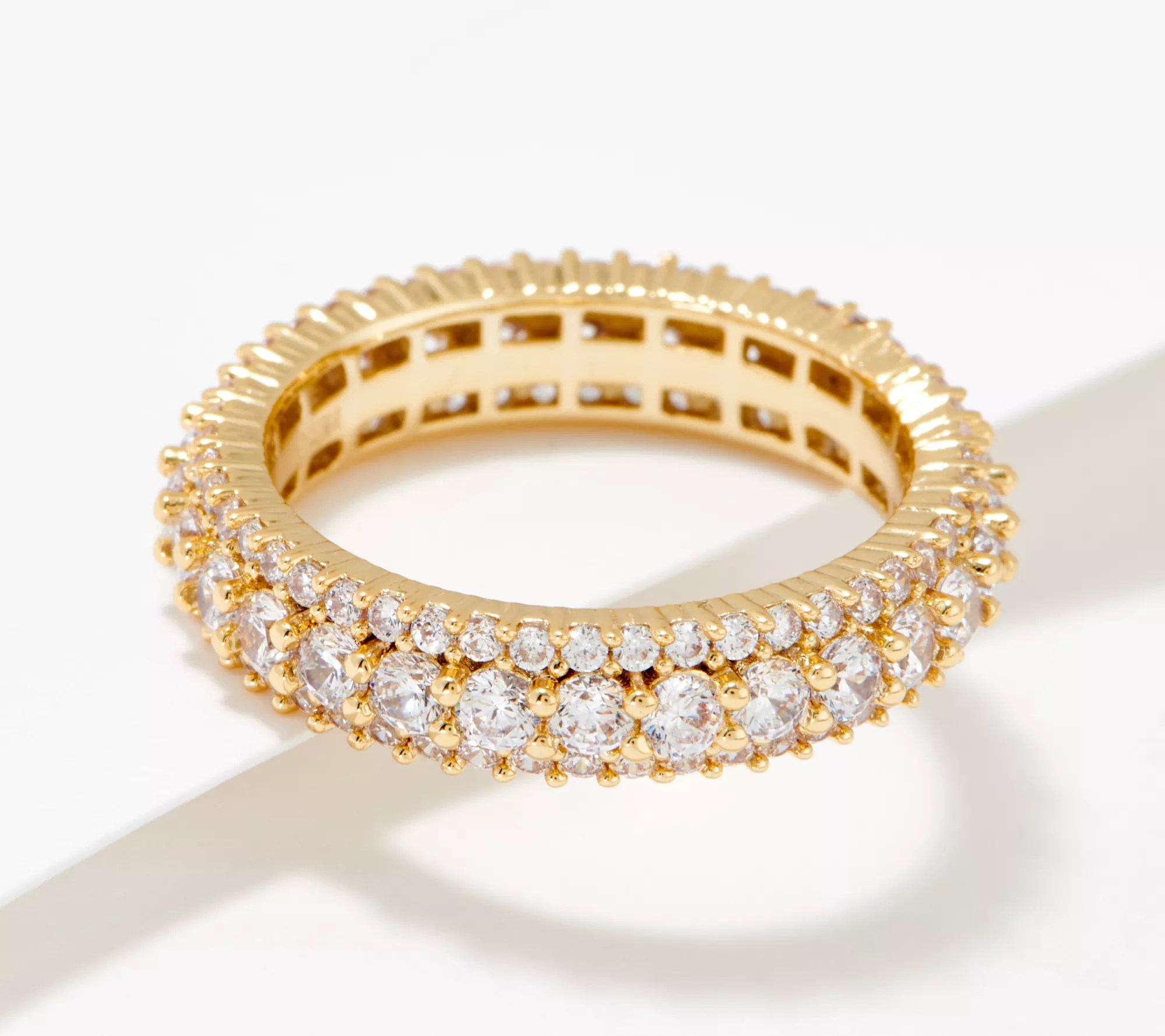 Diamonique x Zaxie Pave Eternity Band Ring