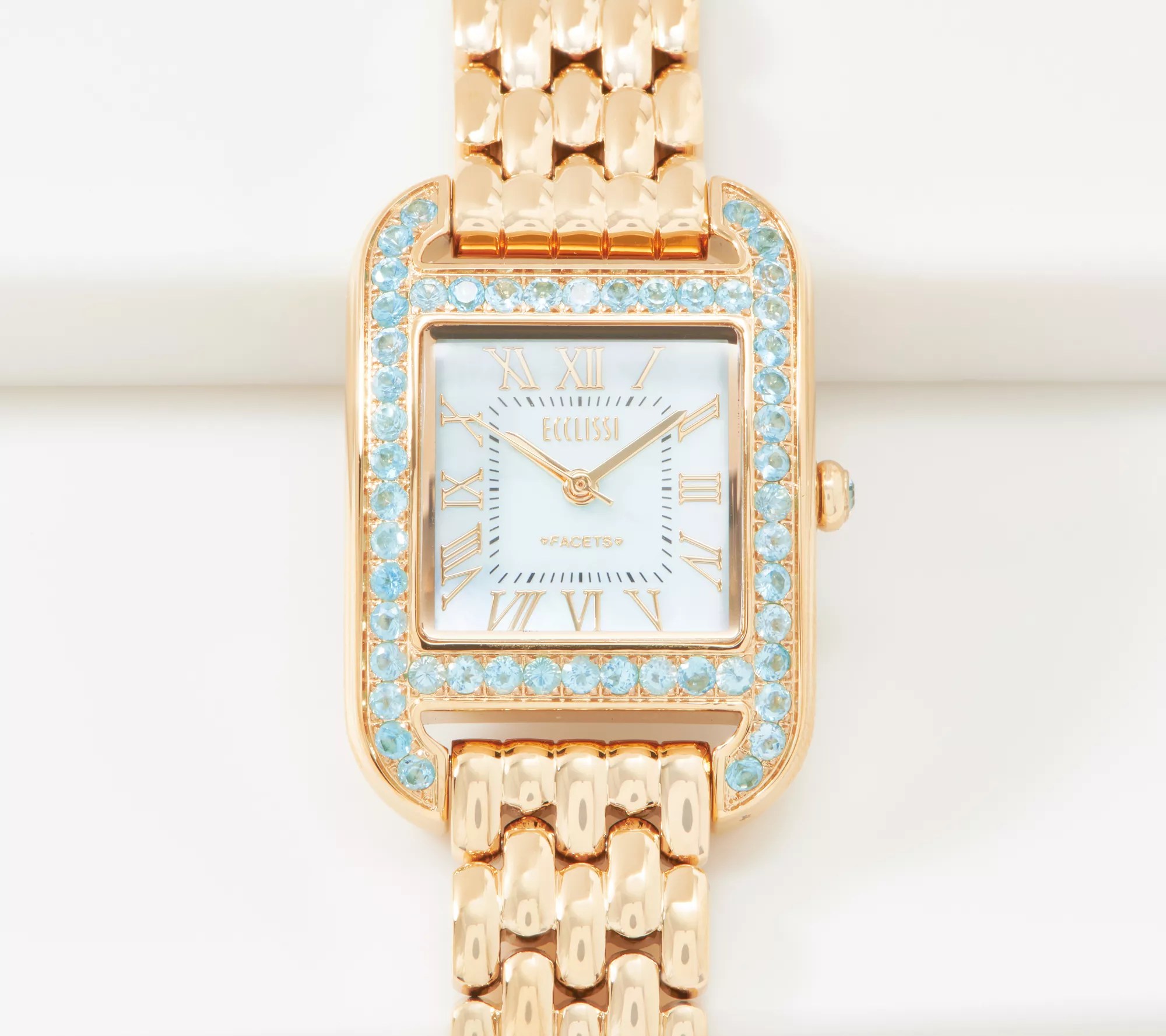 Ecclissi Gemstone Goldtone Watch