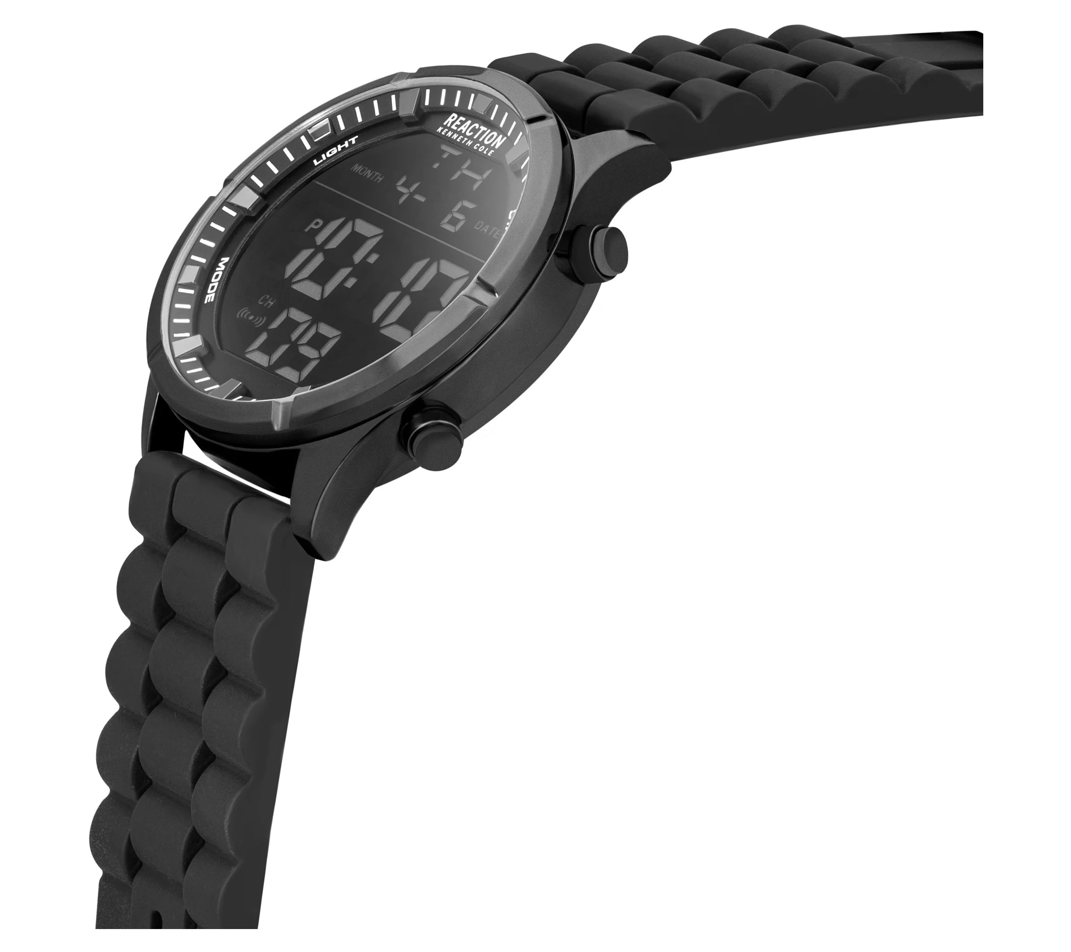 Cole Reaction Men's Digital Black CaseStrap Watch