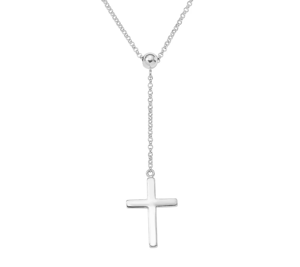Sterling Cross YNecklace by Silver Style