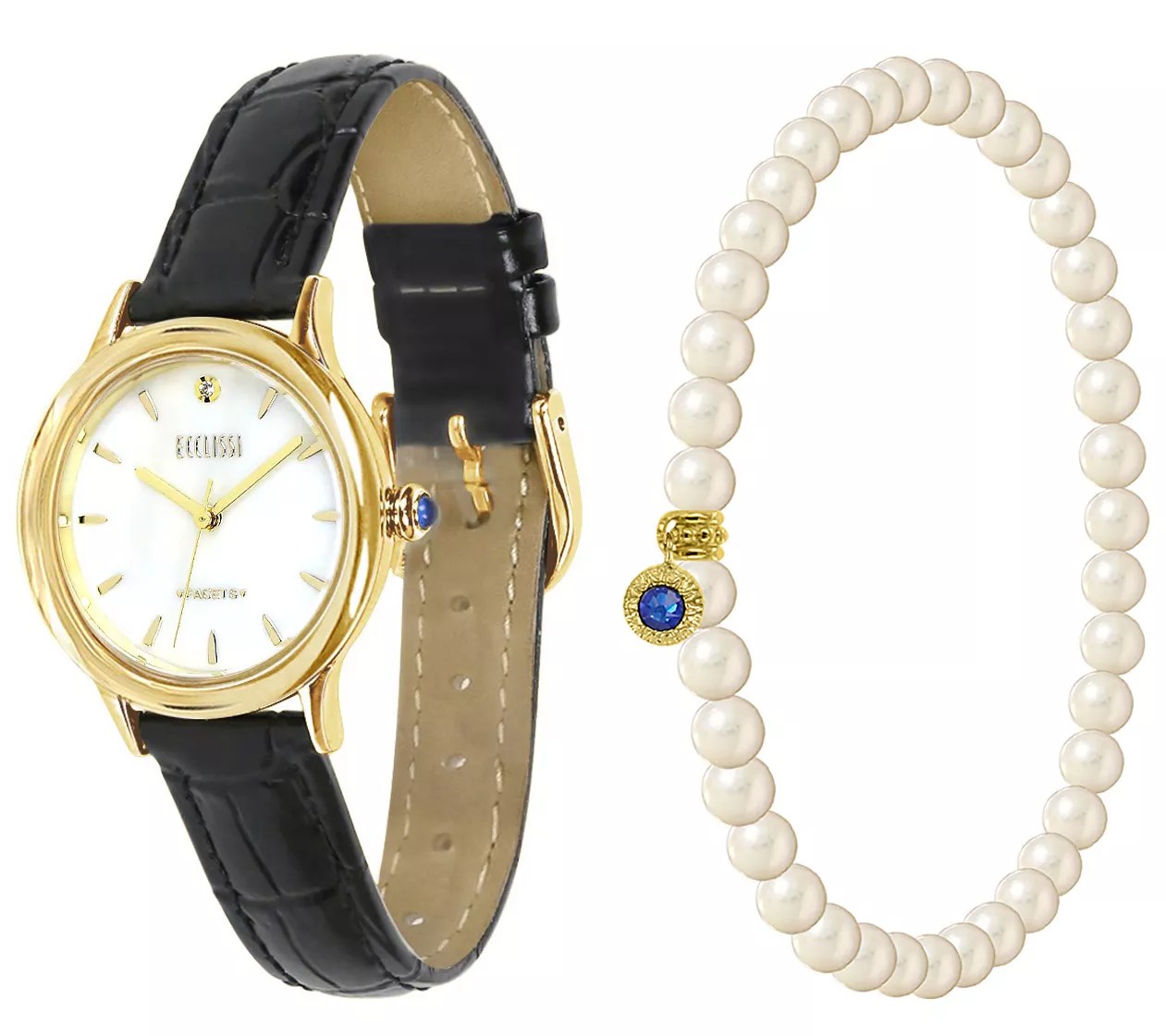 Ecclissi Facets Watch & Bracelet Set