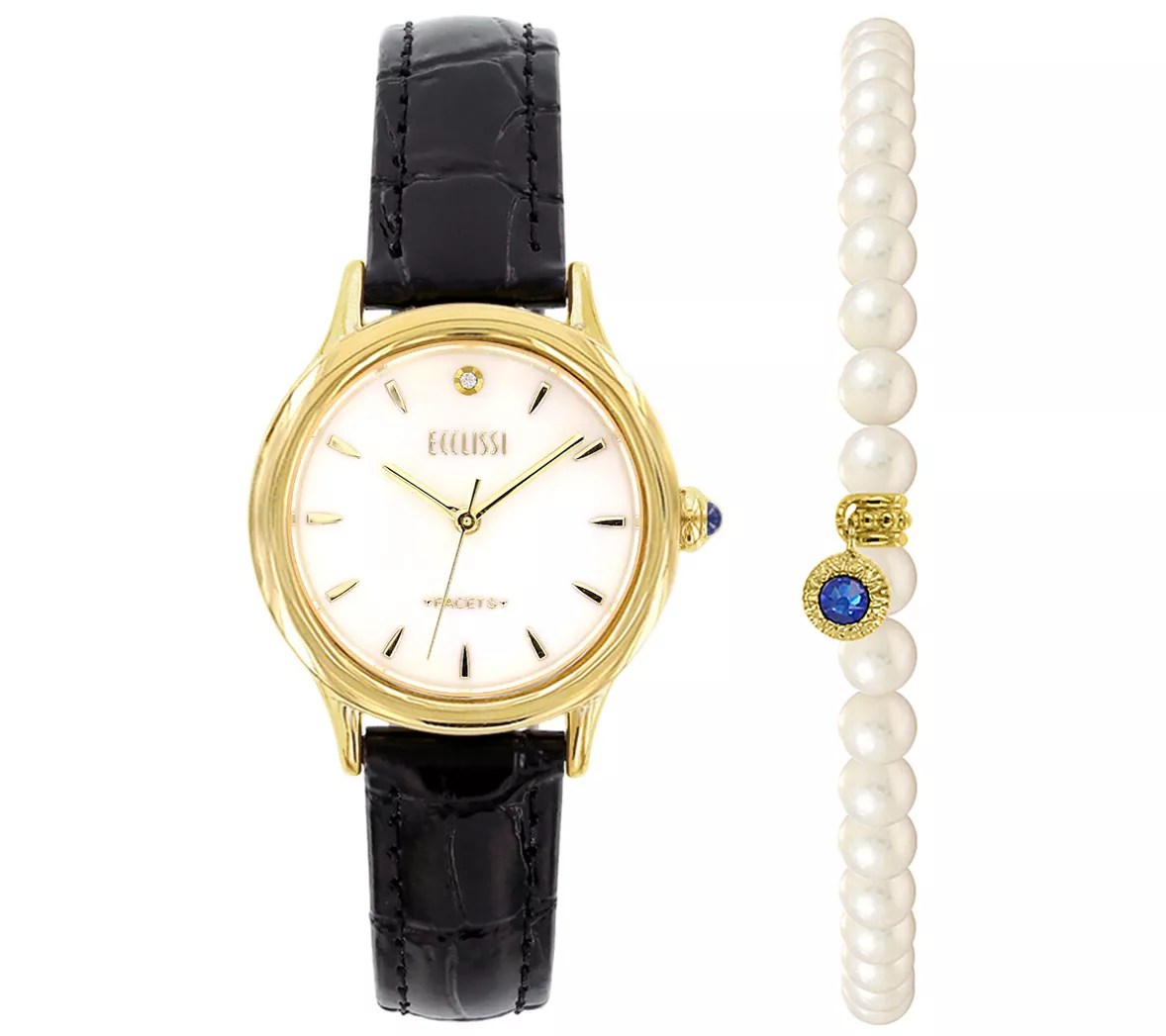 Ecclissi Facets Watch & Bracelet Set