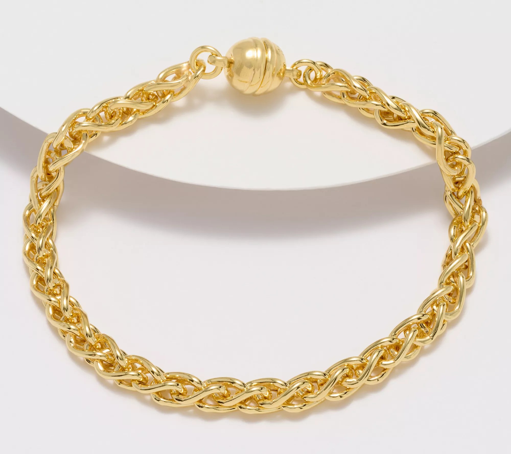 "As Is" UltraFine 950 Silver Bracelet 18K Gold Plated