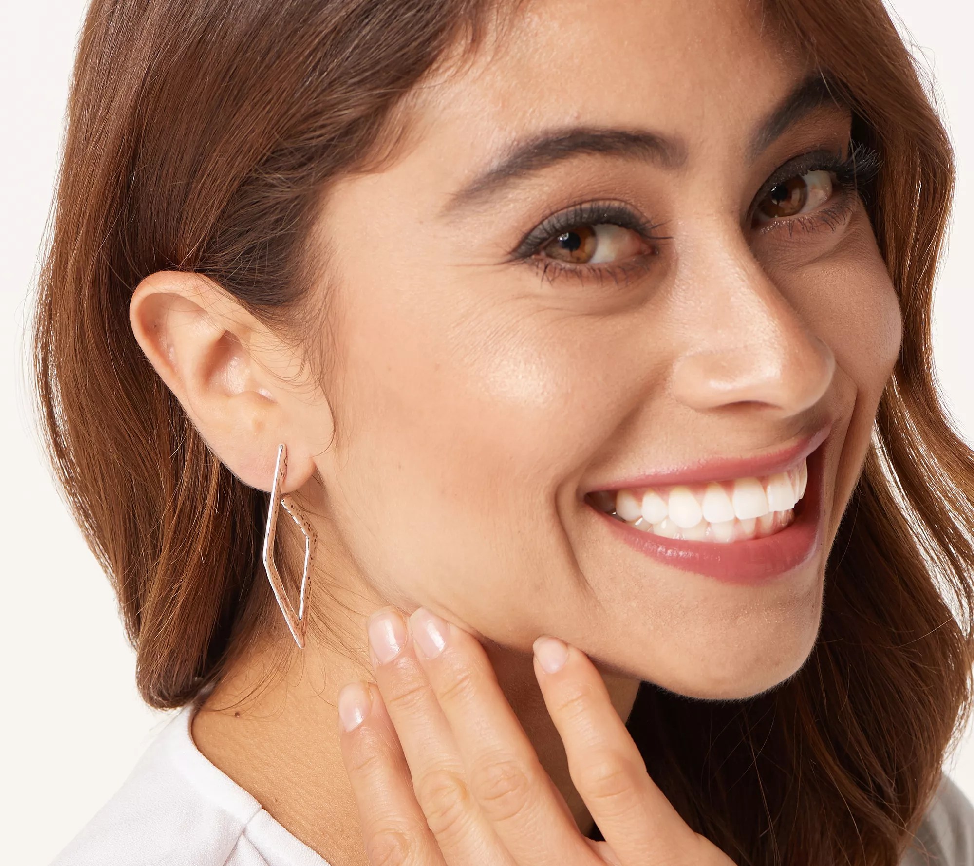 "As Is" American West Sterling Silver Large Hoop Earrings