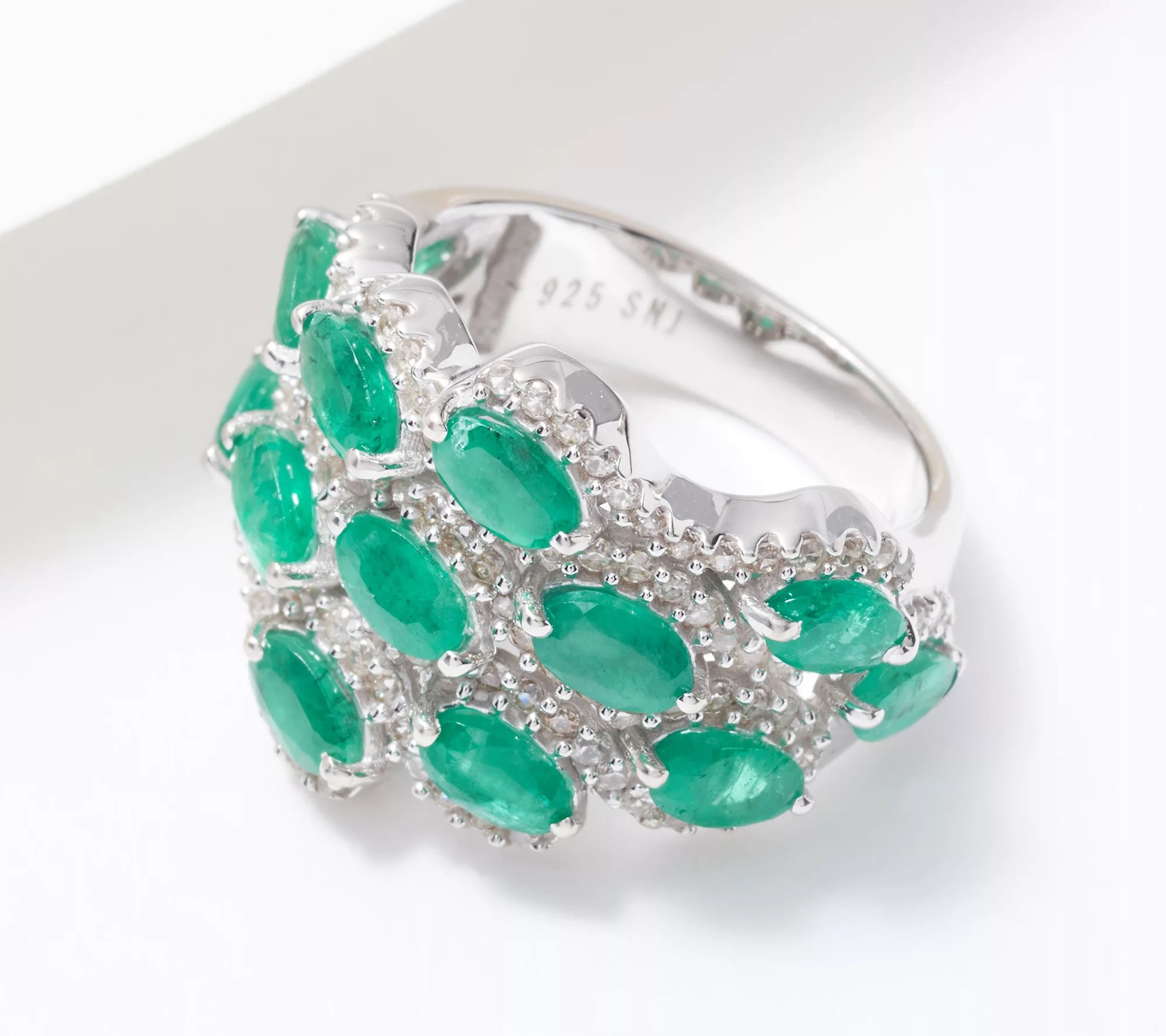 Affinity Gems Precious Oval Cut Gemstones Waves Ring Sterling Silver