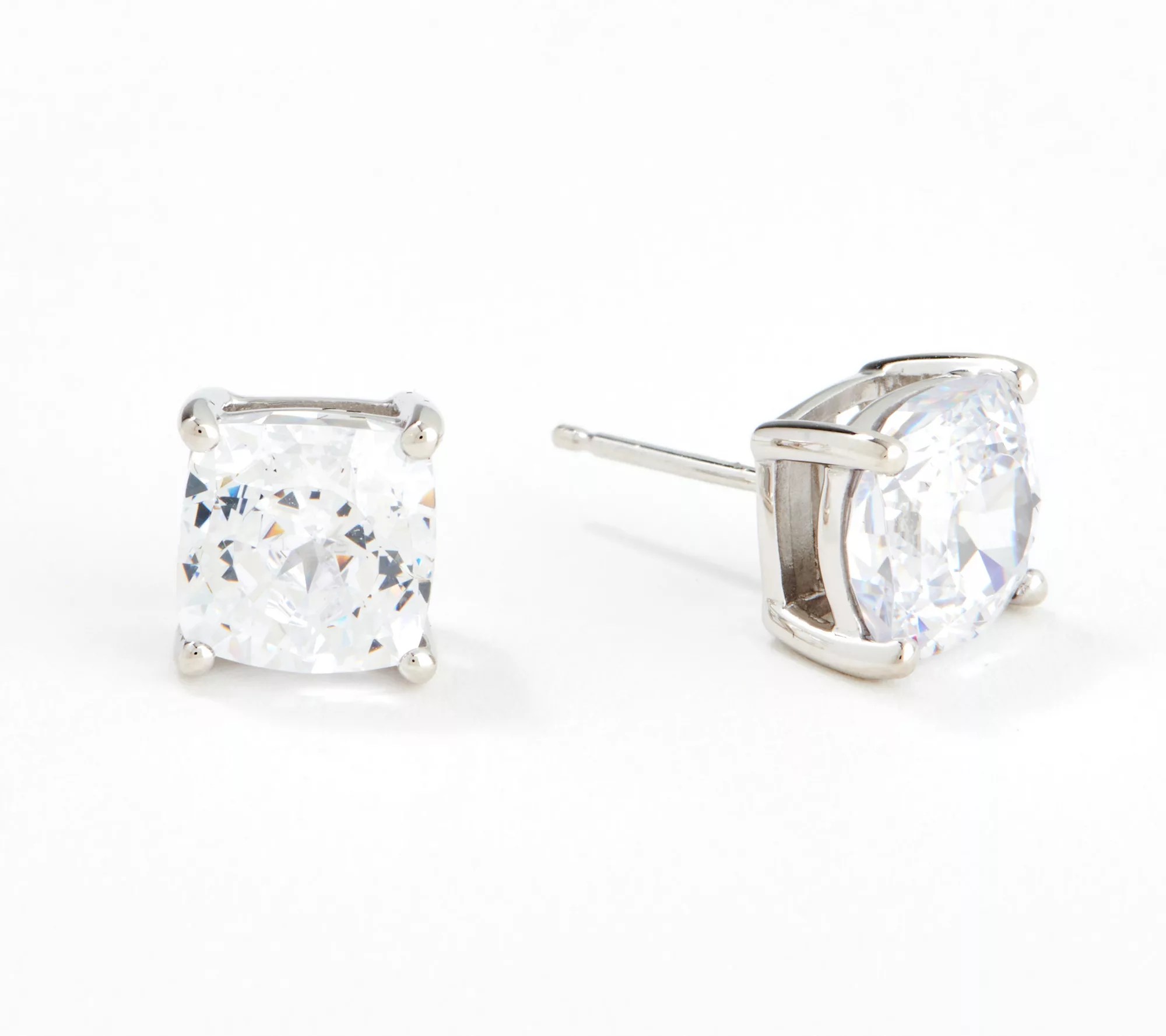 "As Is" Diamonique 6 cttw Stud Earrings with Jumbo Back