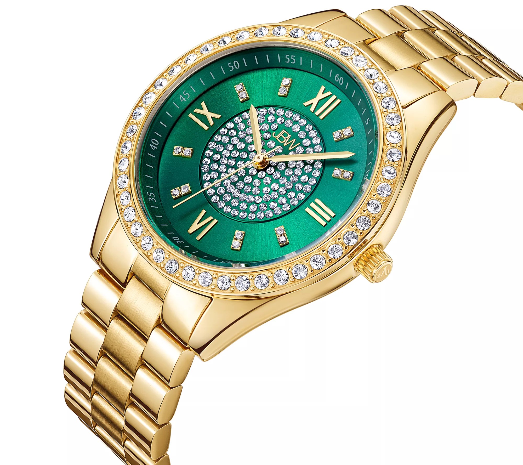 JBW Mondrian Women's Green Dial Diamond Watch