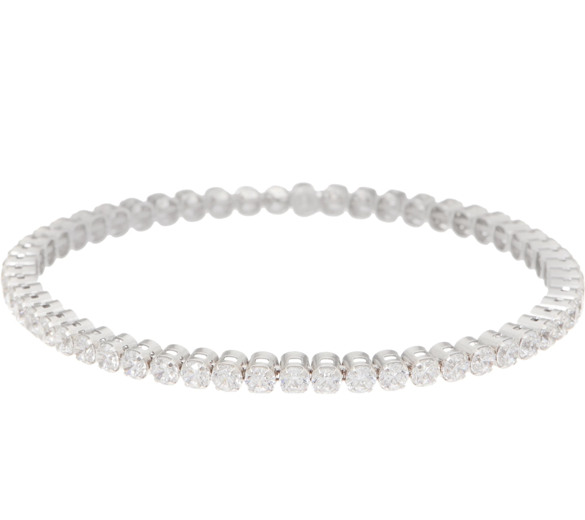 "As Is" Diamonique Tennis Bracelet Sterling or 14K Gold Clad