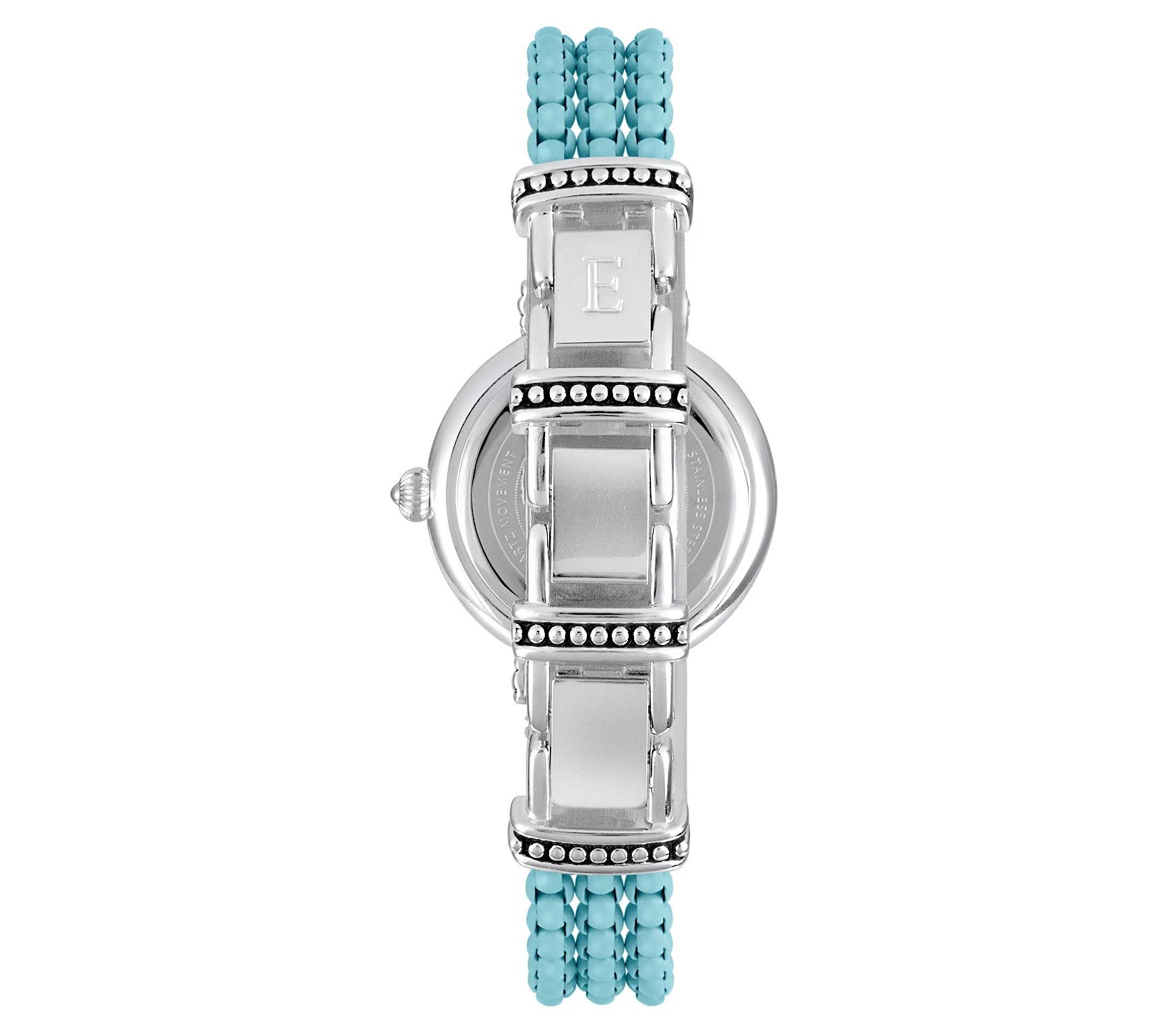 Ecclissi Sterling & Stainless Box Chain Bracele t Watch