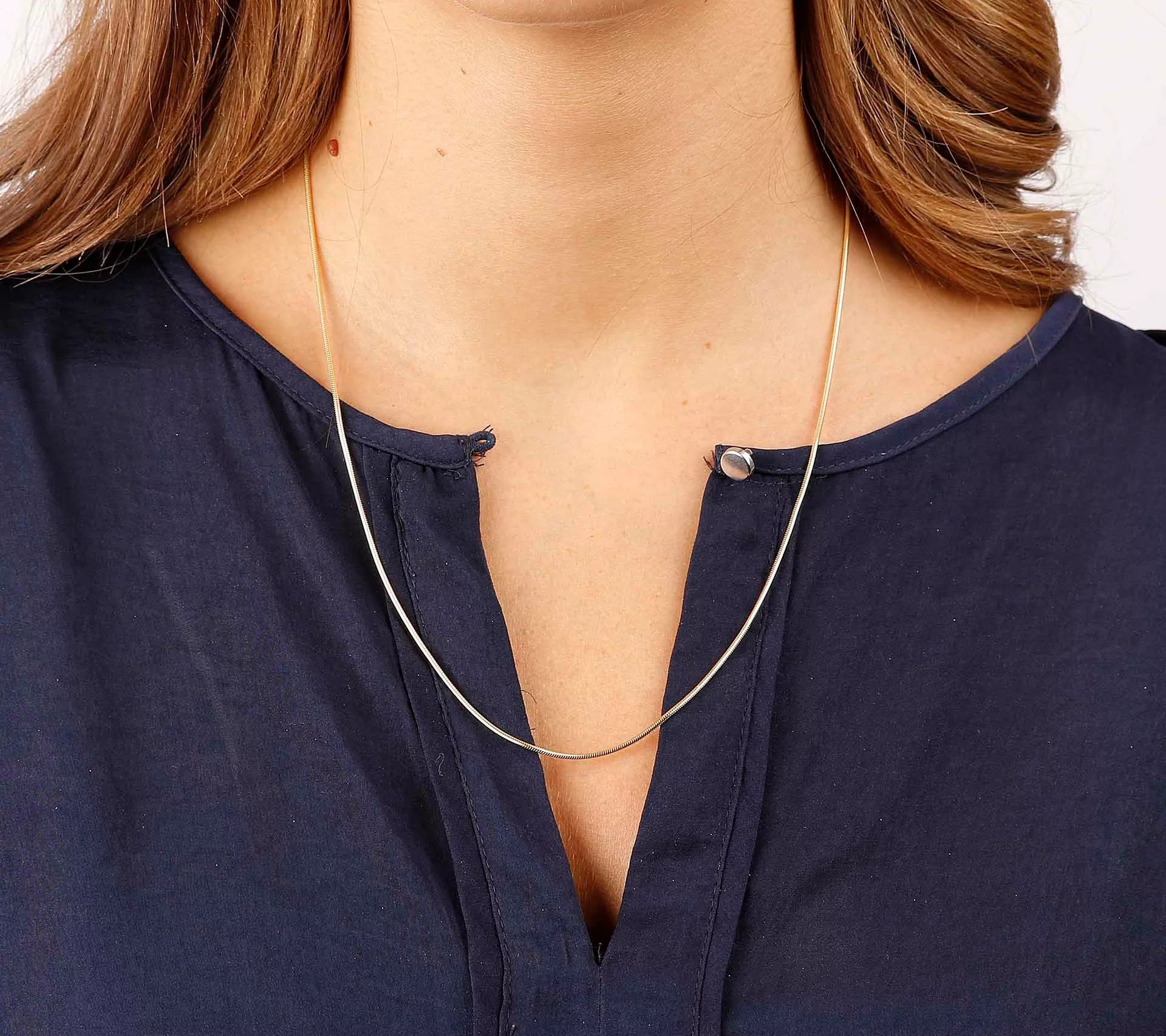Bronzo Italia 22" Adjustable Snake Chain Necklace