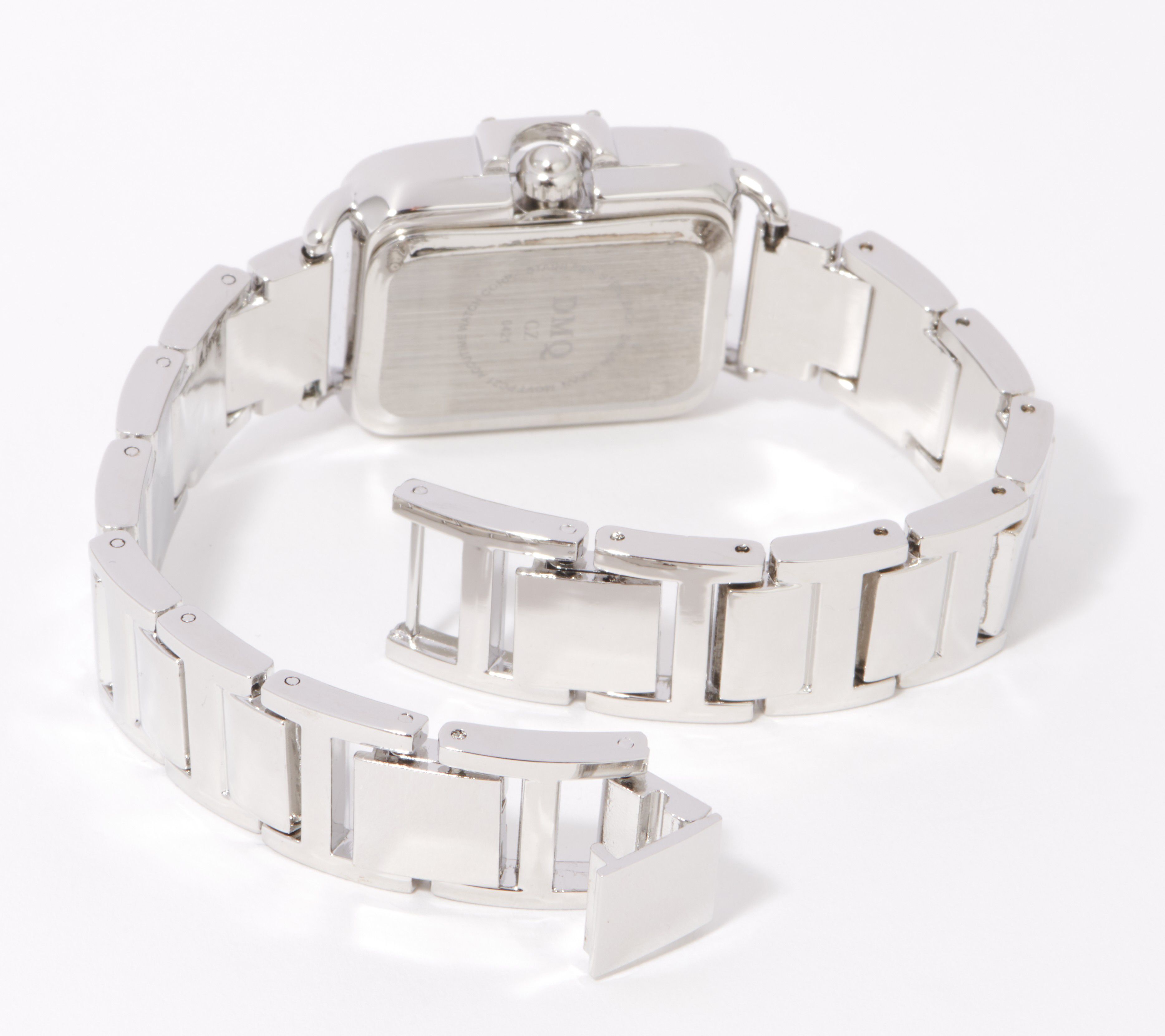 Diamonique VintageStyle Rectangular Face Watch