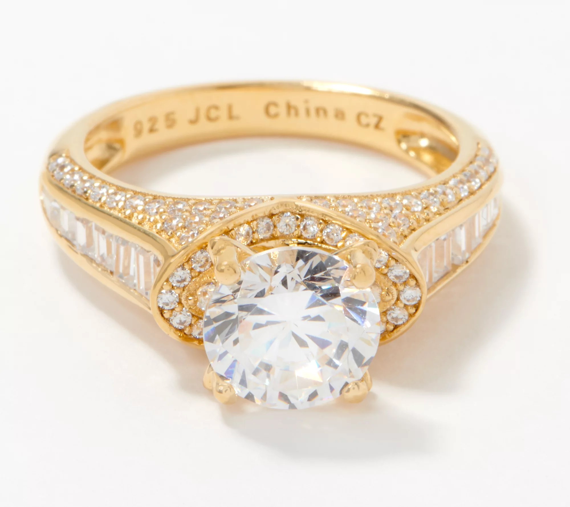 Diamonique 4in1 Bridal Ring with Interchangable Cuts, Sterling