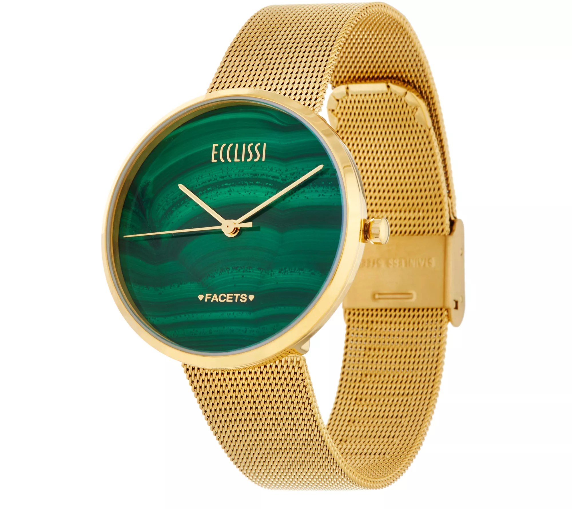 Ecclissi Facets Gemstone Dial Stainless Steel Watch