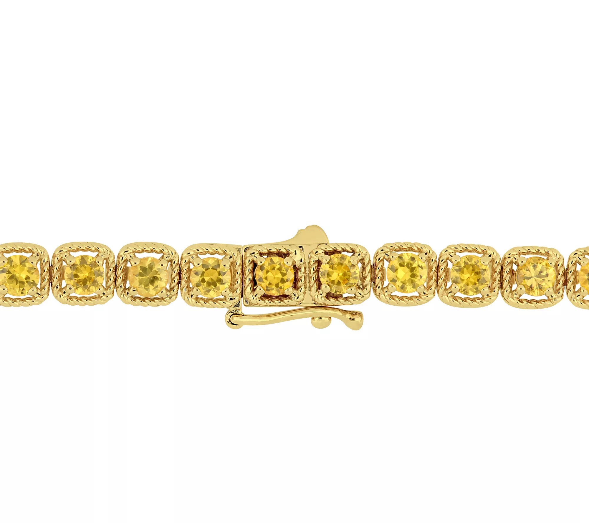 Bellini 14K 3.50 cttw Yellow Sapphire Tennis Bracelet