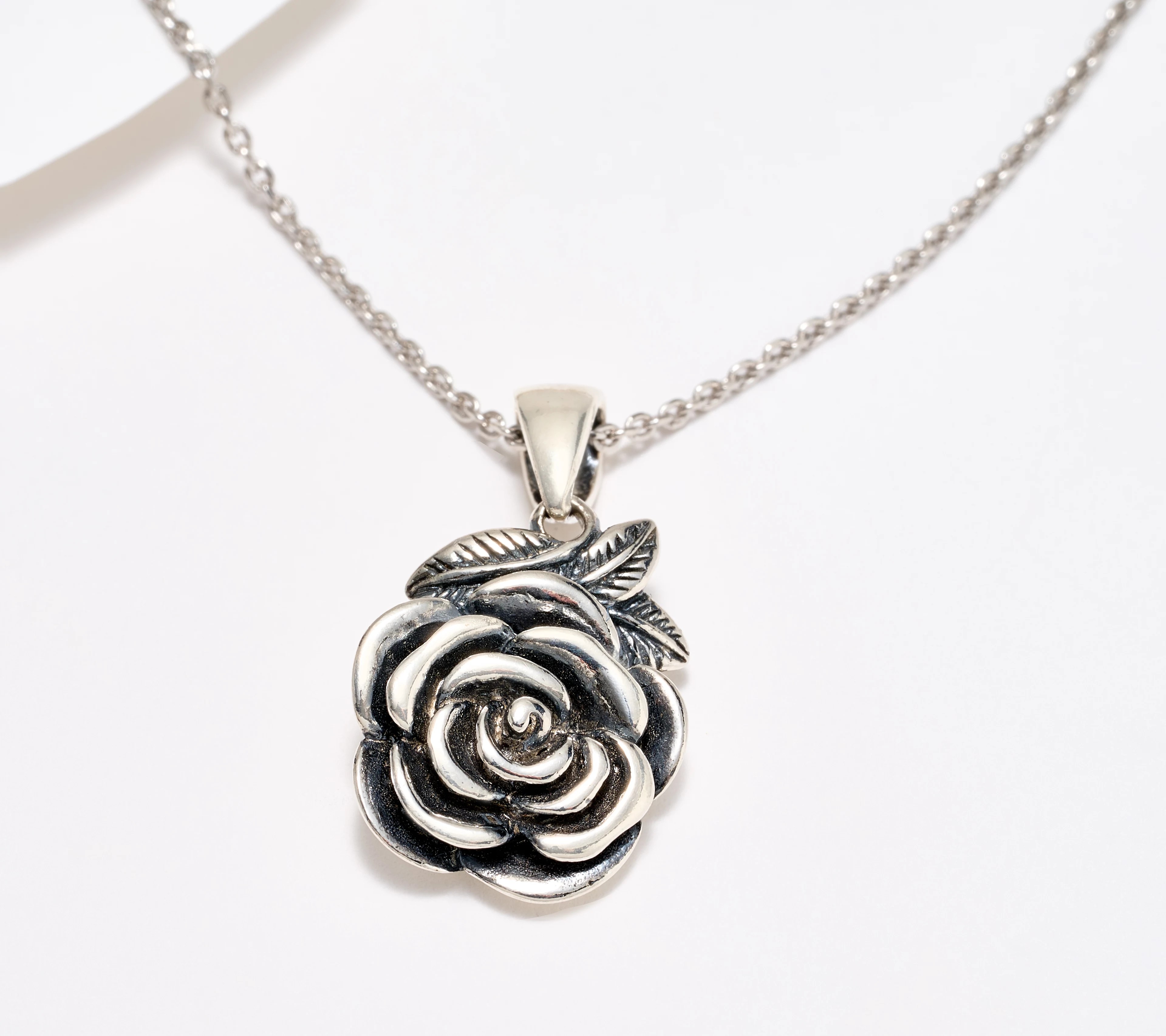 Or Paz Rose Pendant Necklace, Sterling Silver