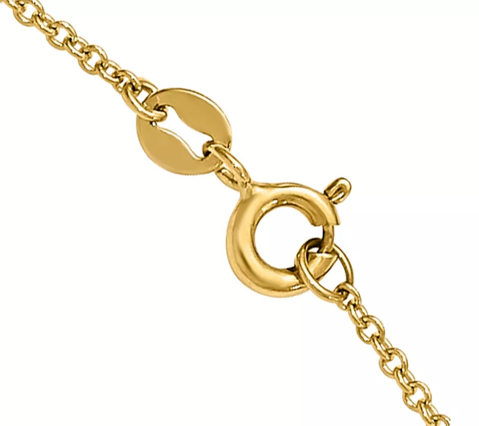 14K Gold Polished Layered Necklace, 2.8g