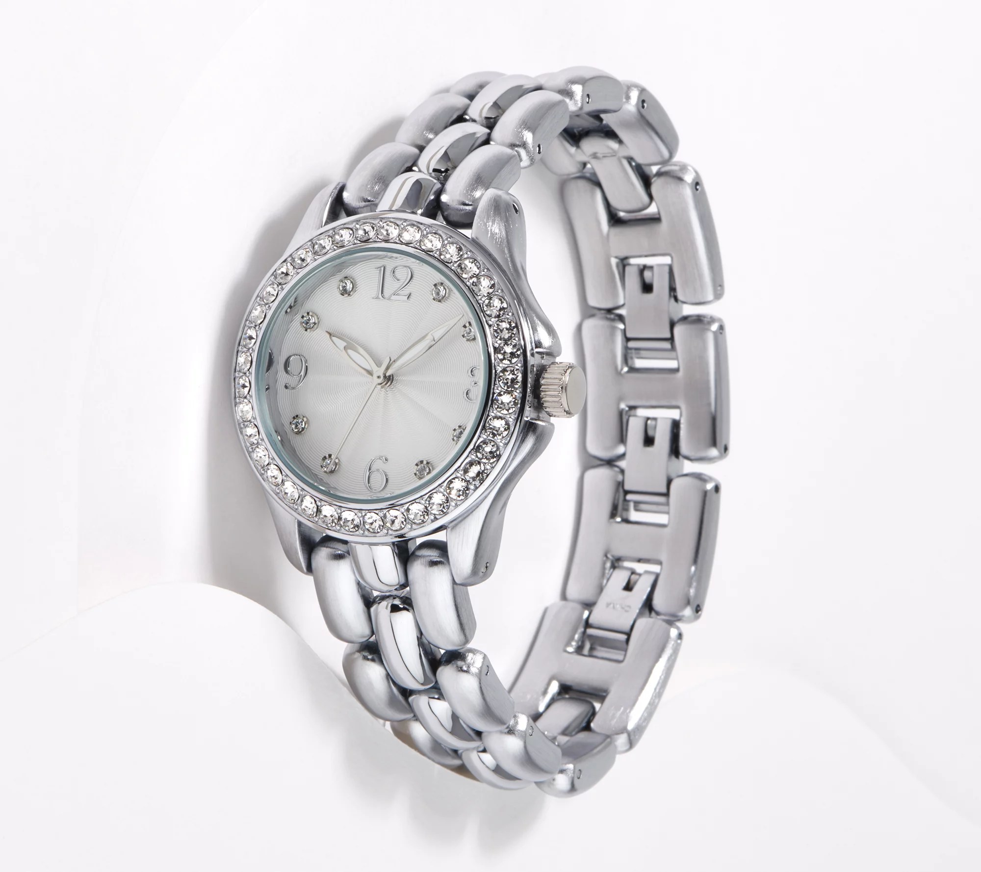 Diamonique x Lisa Mason & Goes" Watch, Stainless Steel