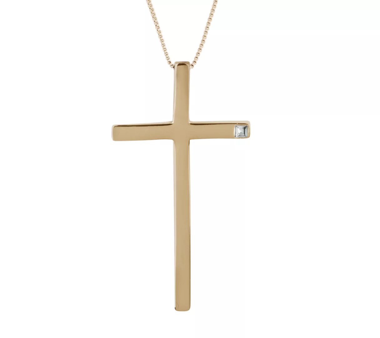 Linea by Louis Dell'Olio Cross Necklace w/ Crystal Accent