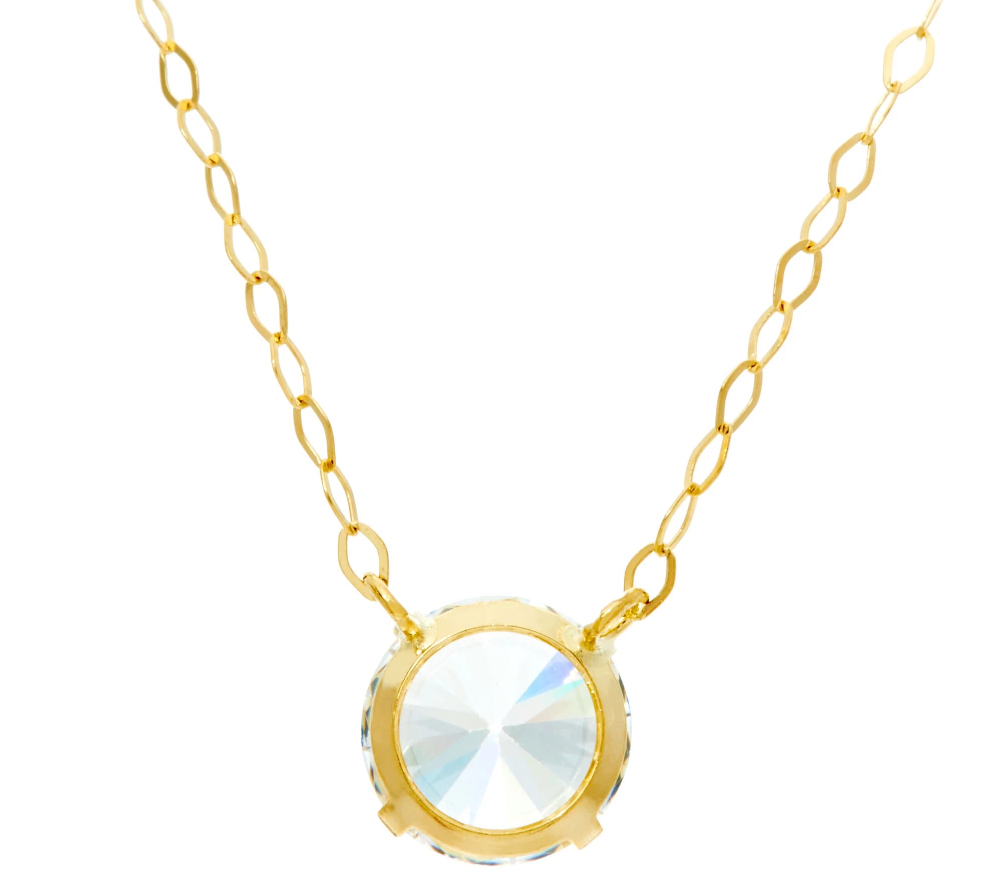 Diamonique 1 ct tw. Necklace 14K Gold