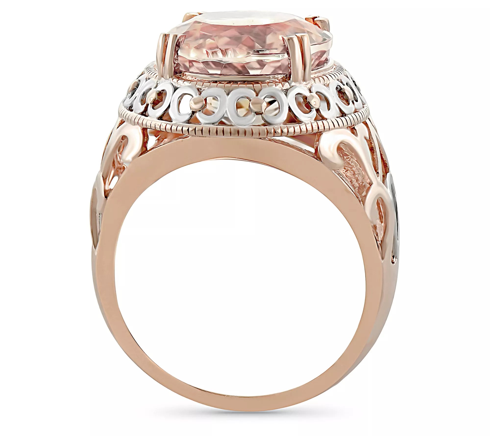 14K Rose Gold 6.85 cttw Ring