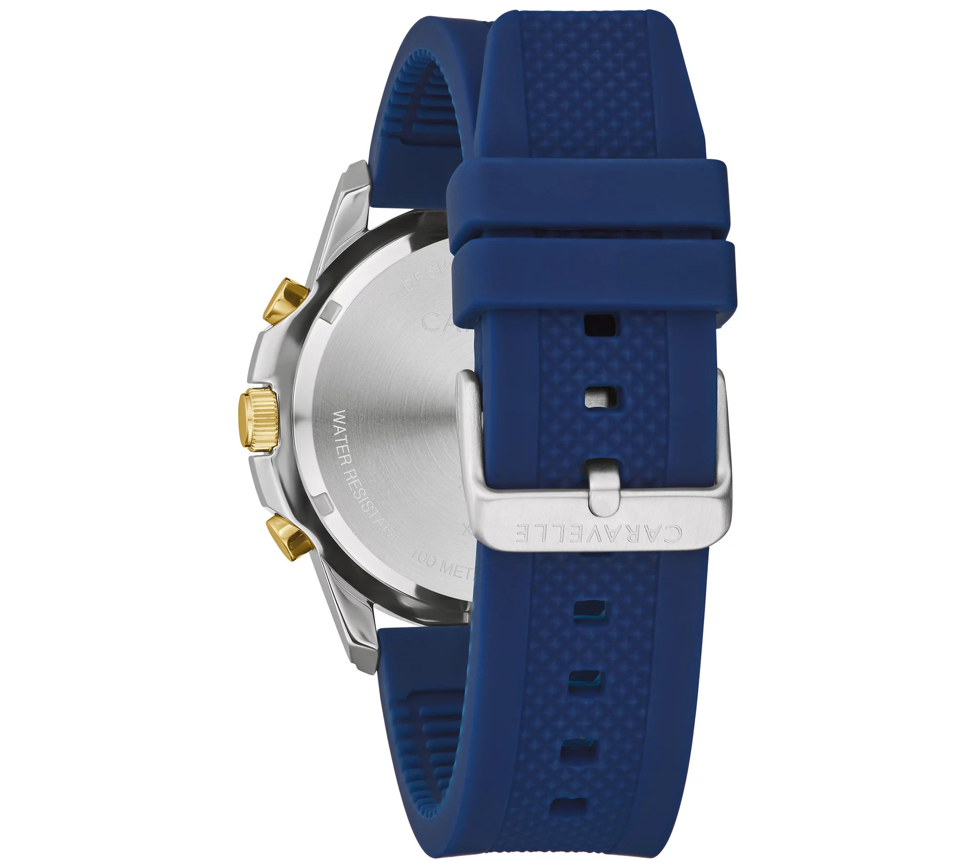Caravelle by Bulova Men's Blue Strap Chronograph Watch