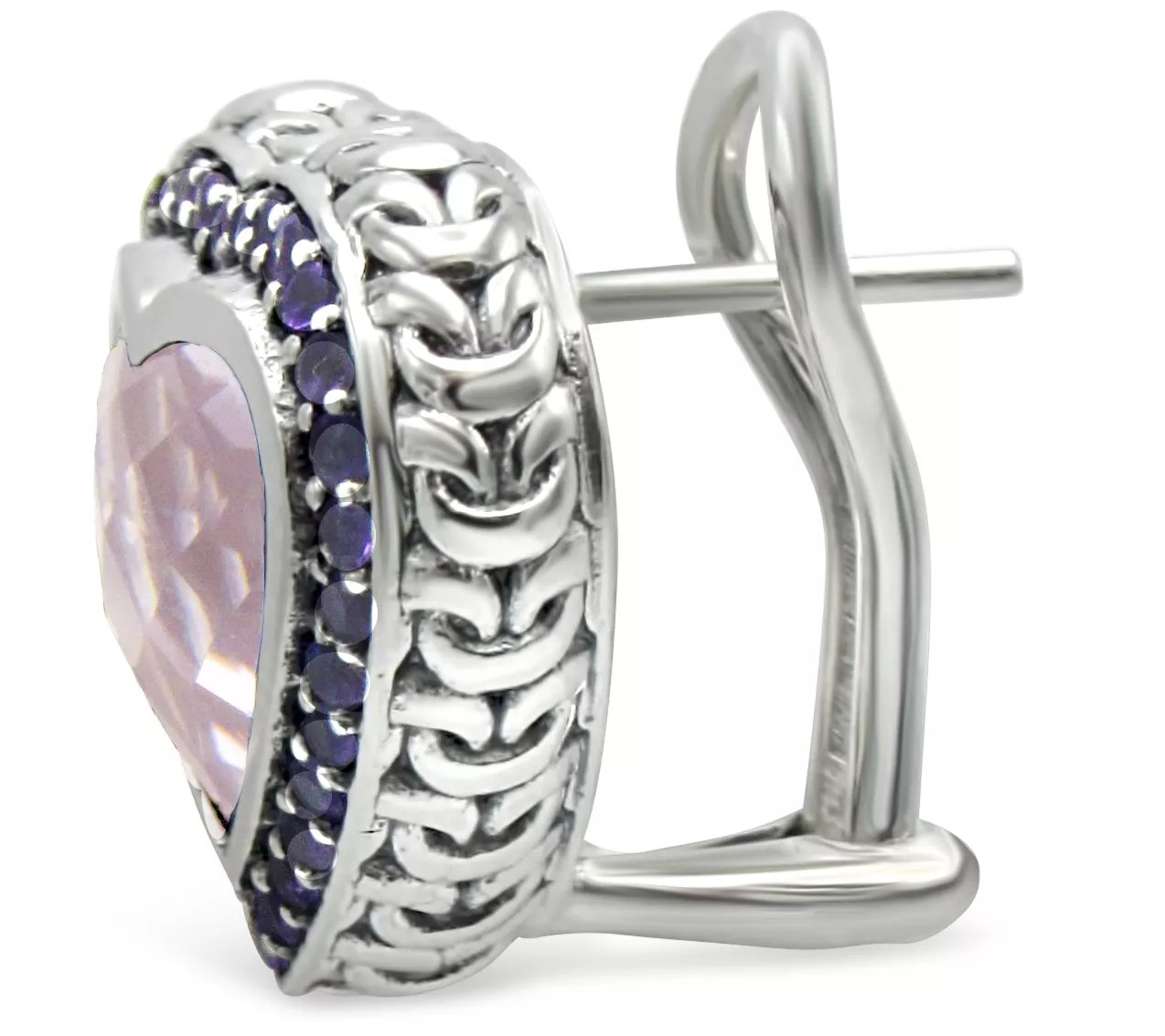 Tiffany Kay Studio Sterling 6.85 cttw GemstoneHeart Earrings