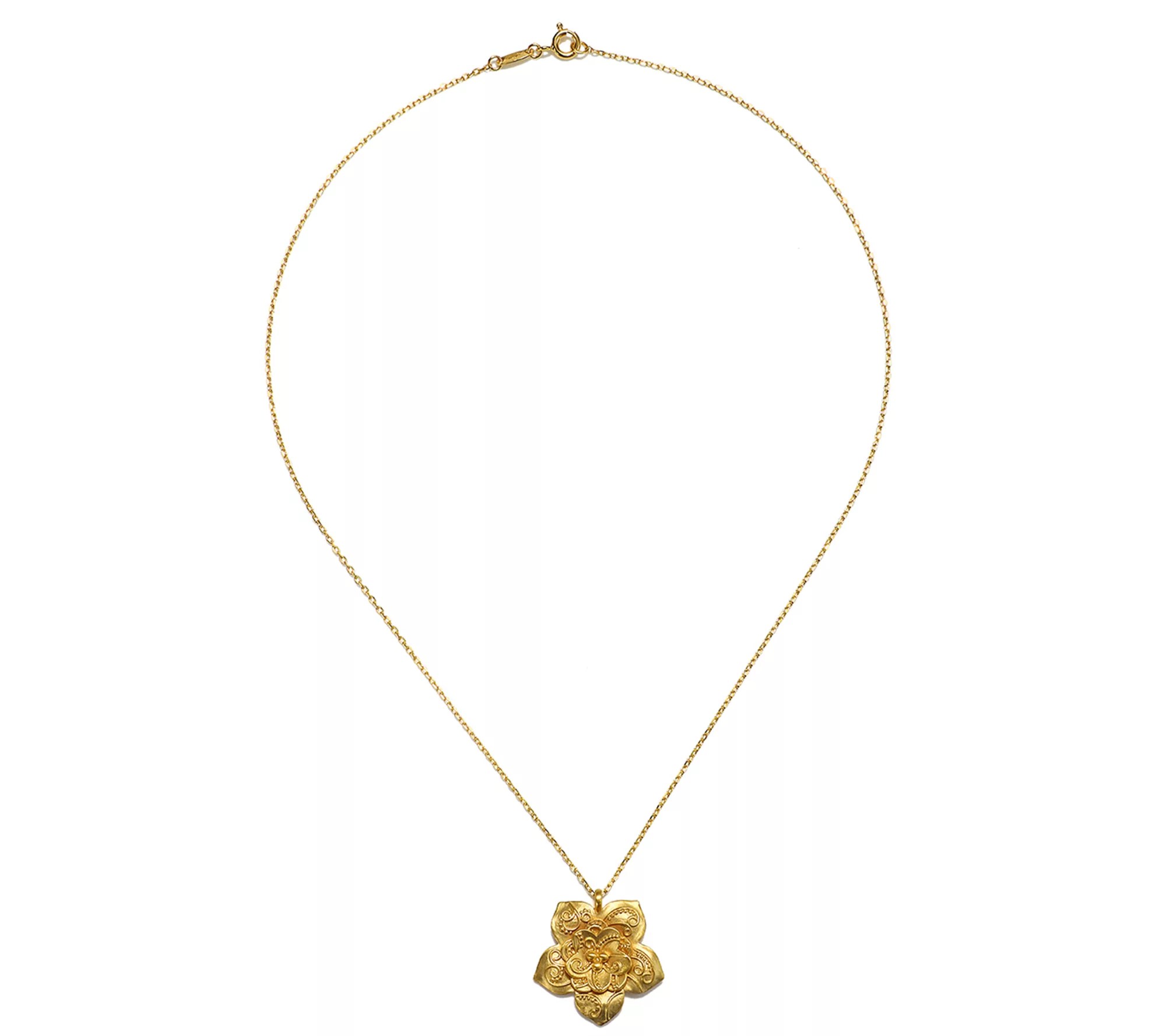 Satya Lotus Flower Paisley Necklace