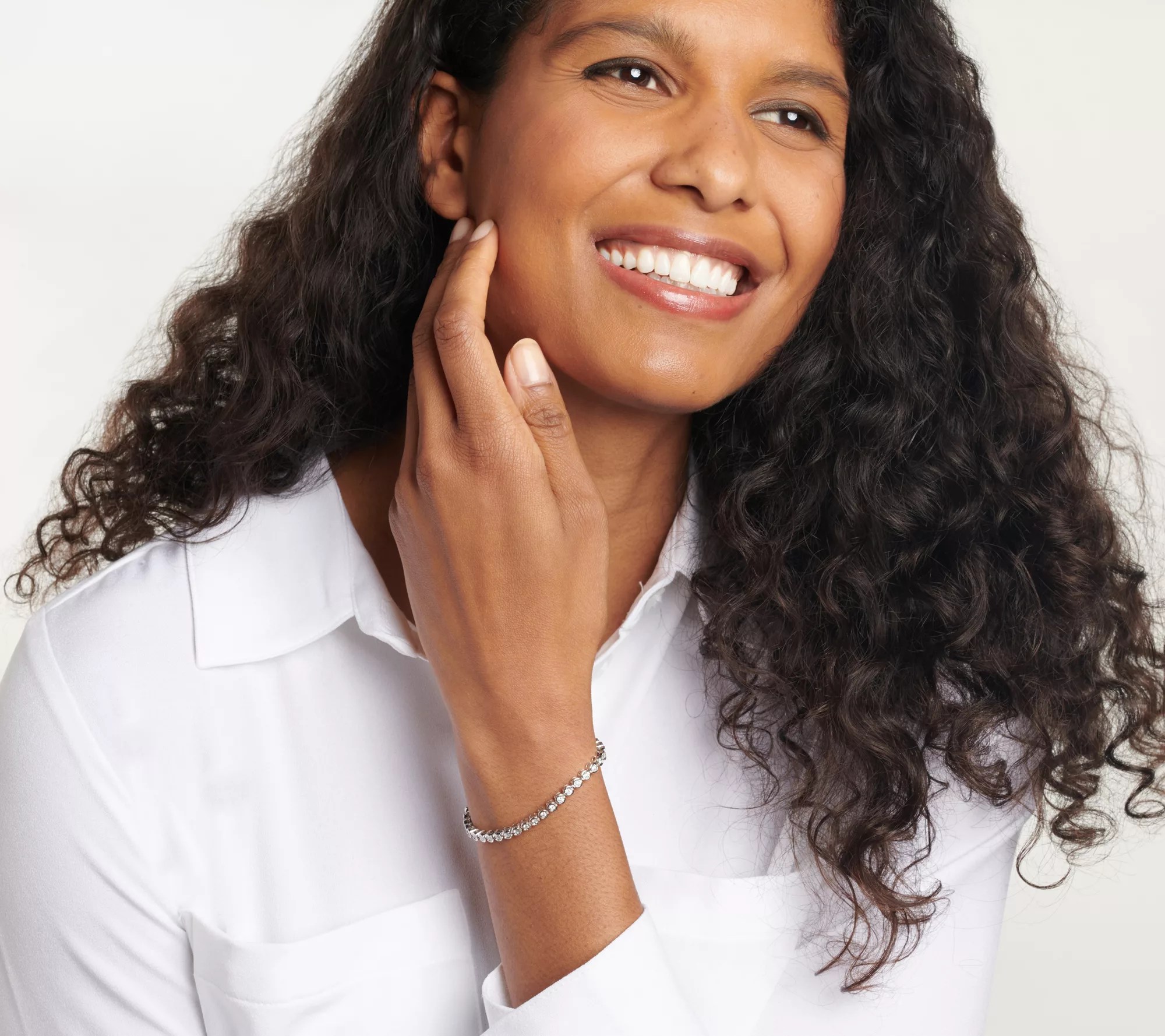 Affinity Diamonds 1 cttw Tennis Bracelet Sterling Silver