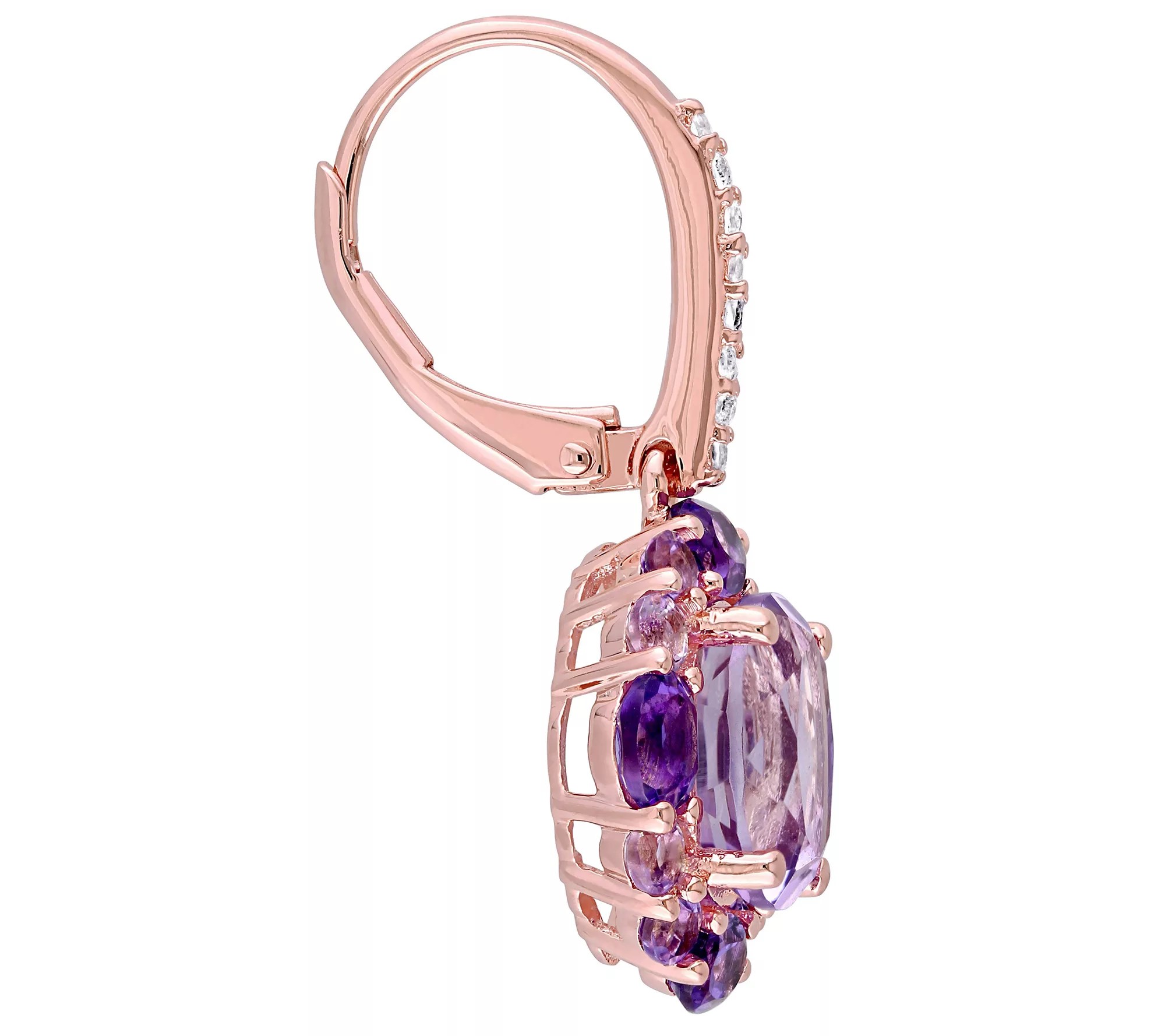 Sterling & 14K 9.15 cttw MultiGem Necklace & Earrings Set