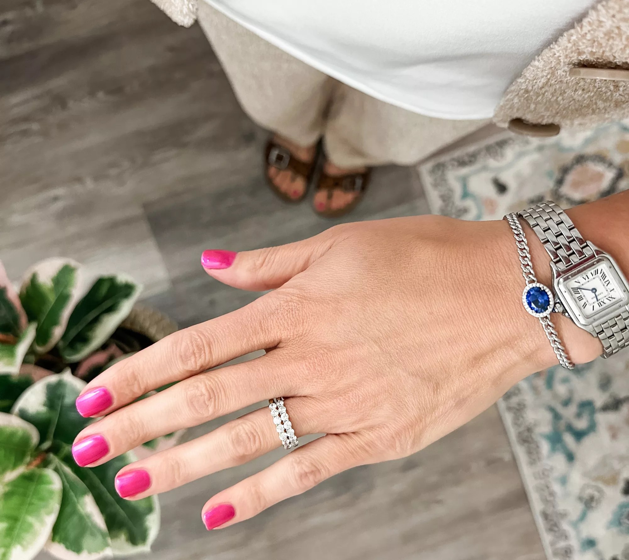 Diamonique x Erin 7Year Anniversary 7Stone Band Ring