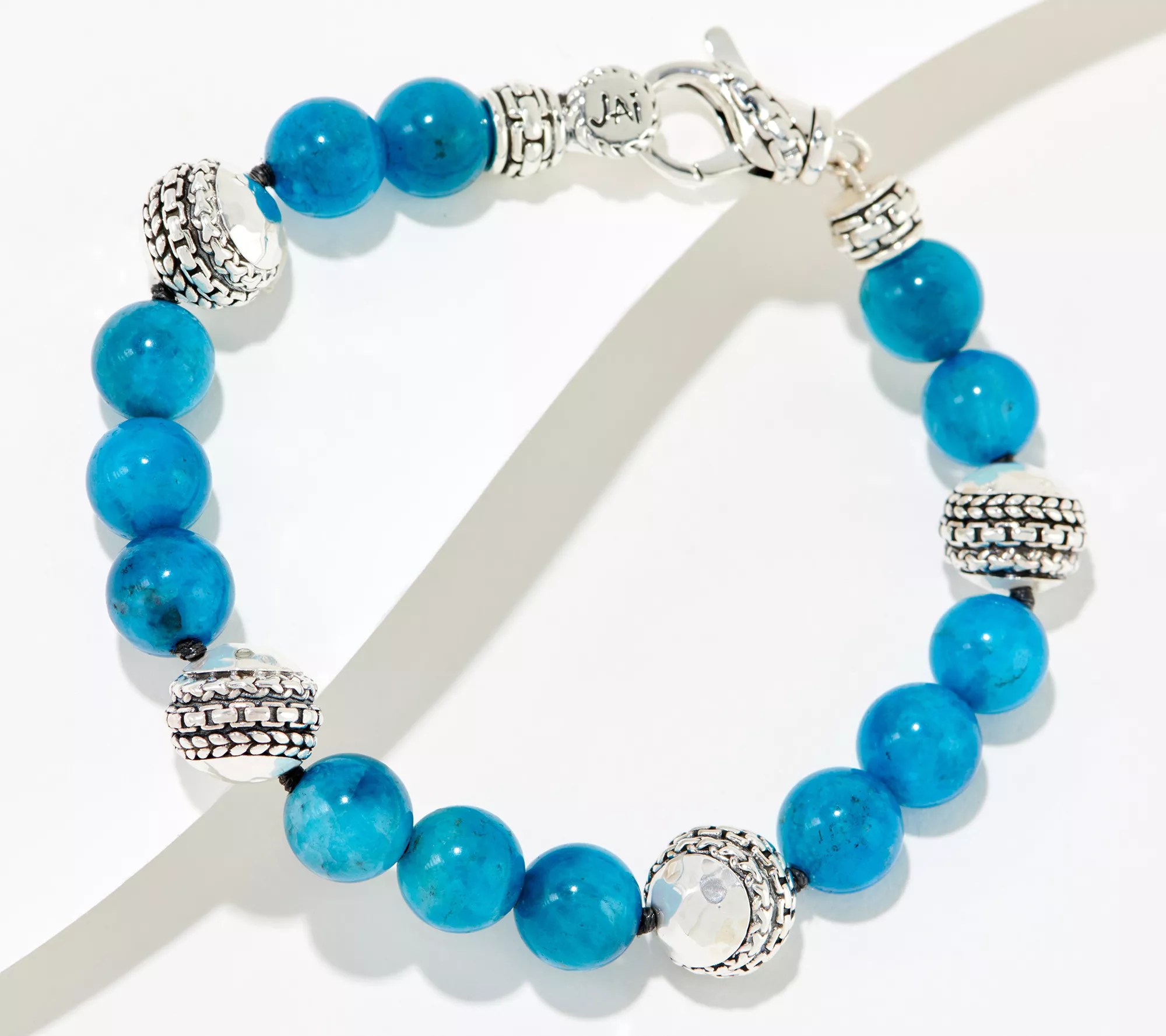 JAI Sterling Silver Master Artisan Gemstone Bracelet